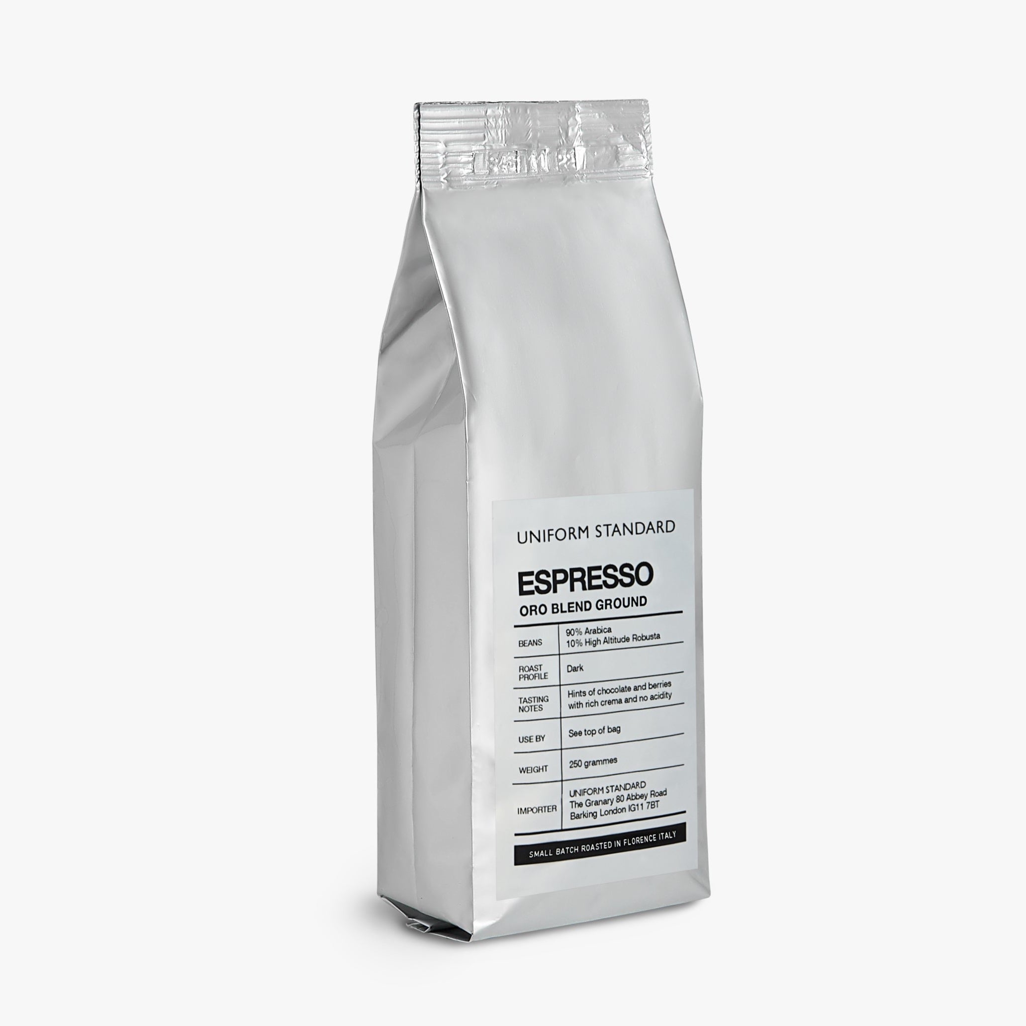 Uniform Standard premium espresso coffee