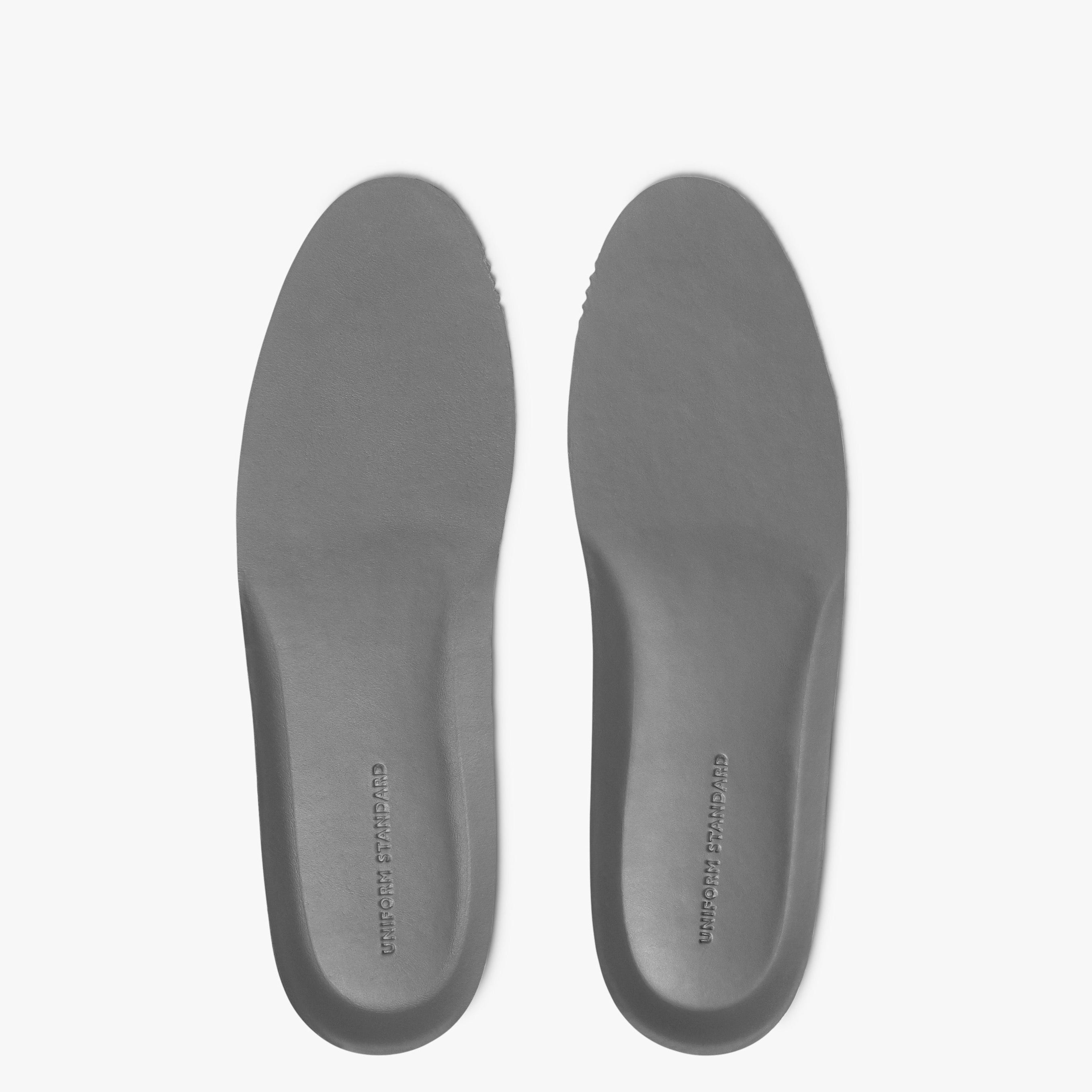 Mens Leather Lined Recycled Footbeds Mid Grey