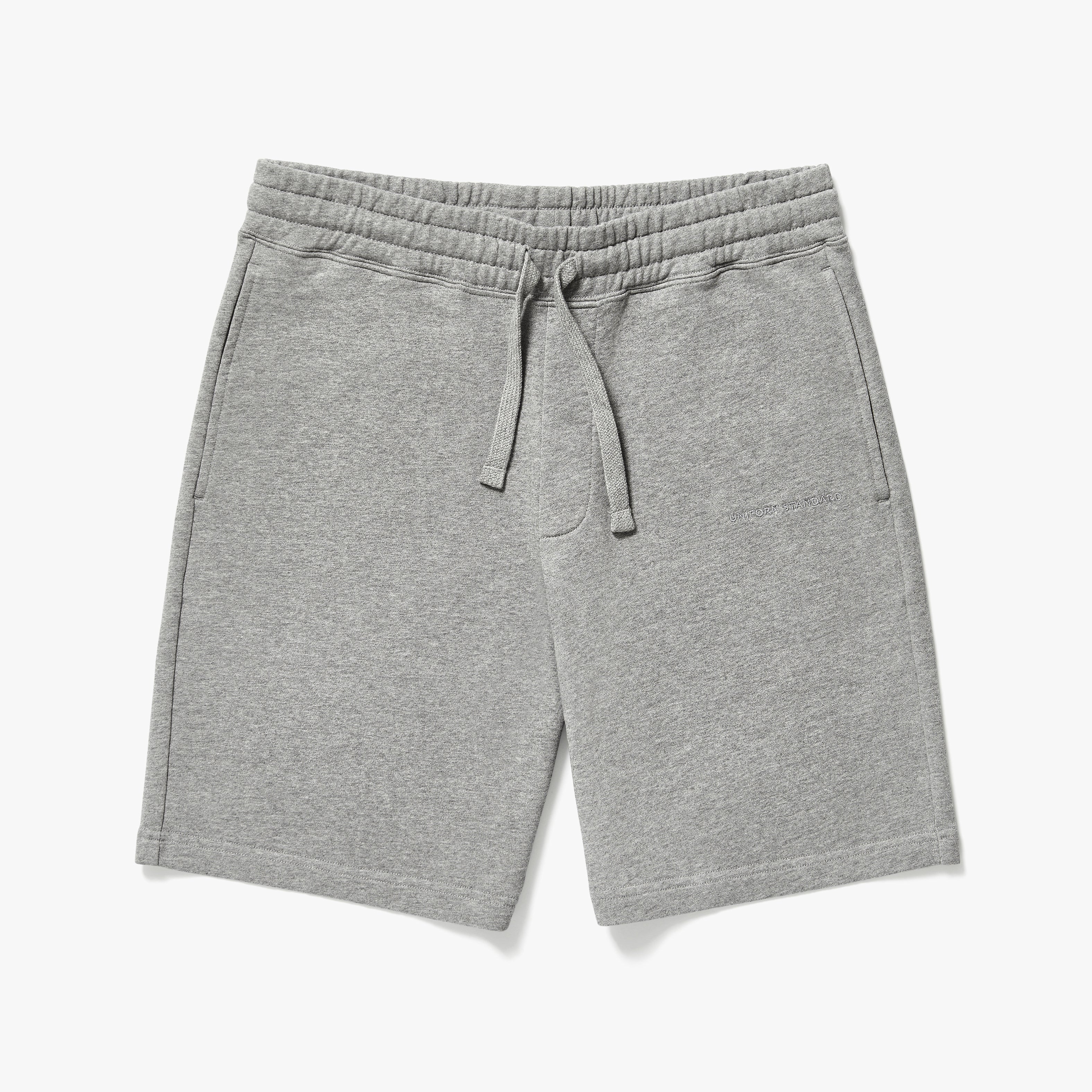 Organic Cotton Fleece Shorts Grey Melange