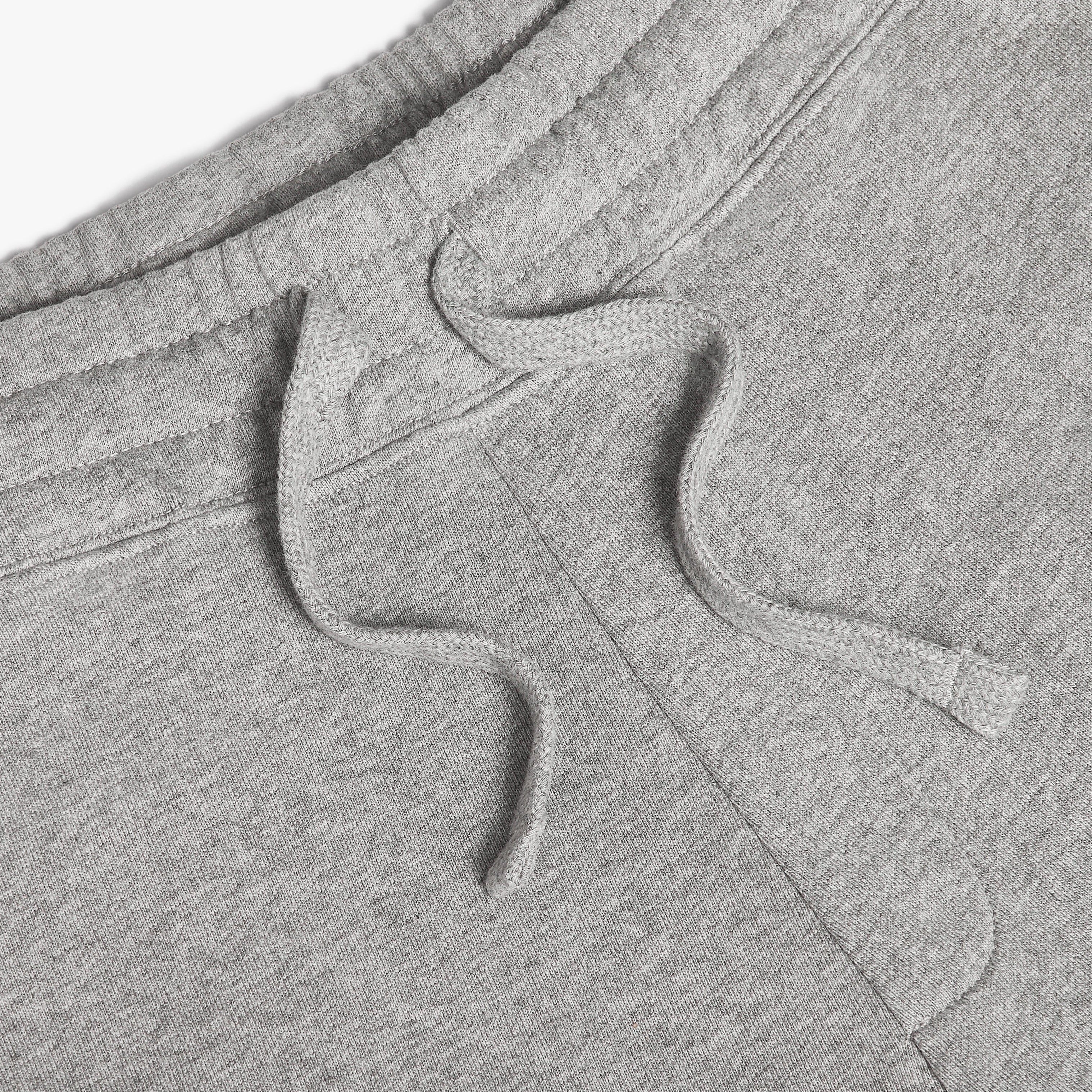 Organic Cotton Fleece Shorts Grey Melange