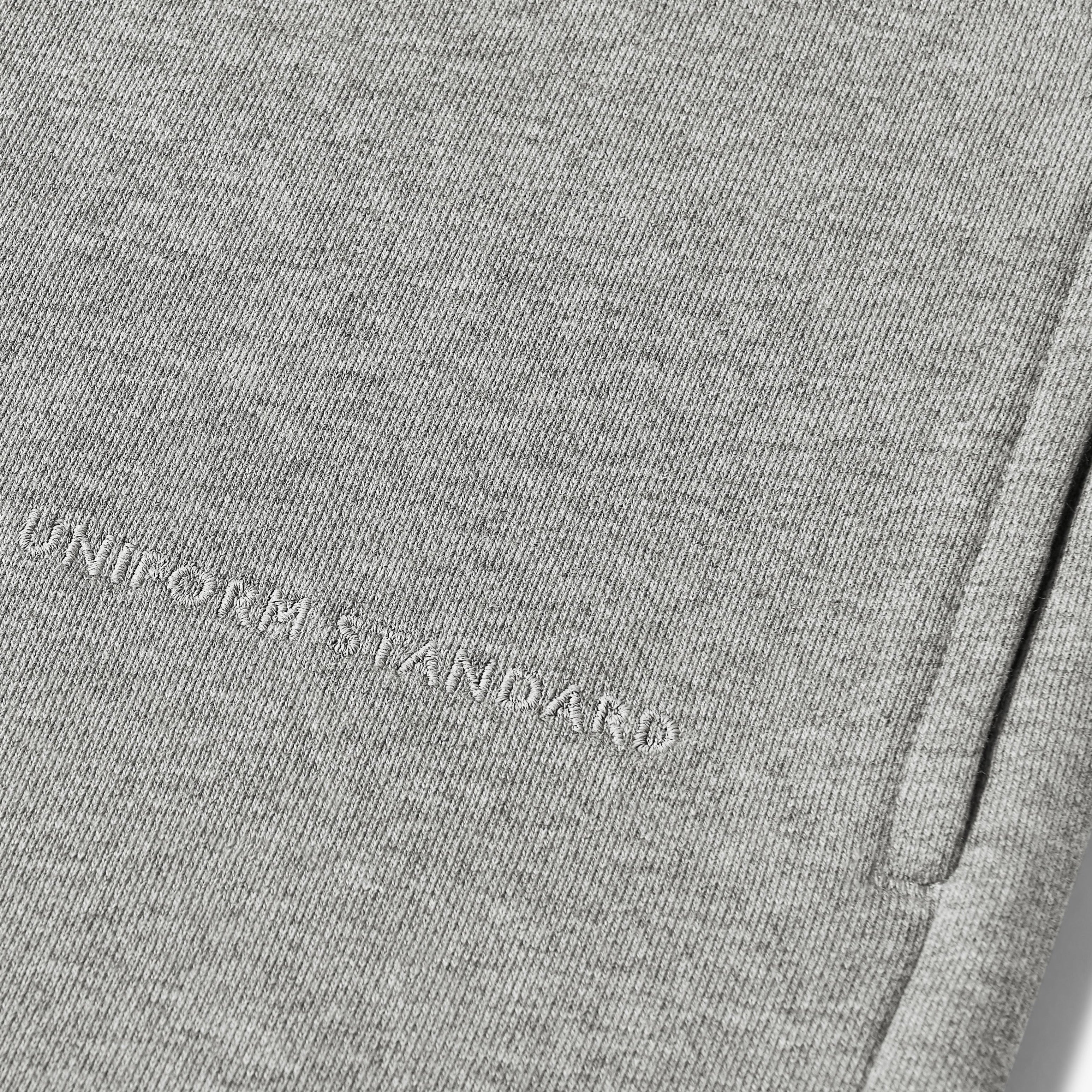 Organic Cotton Fleece Shorts Grey Melange