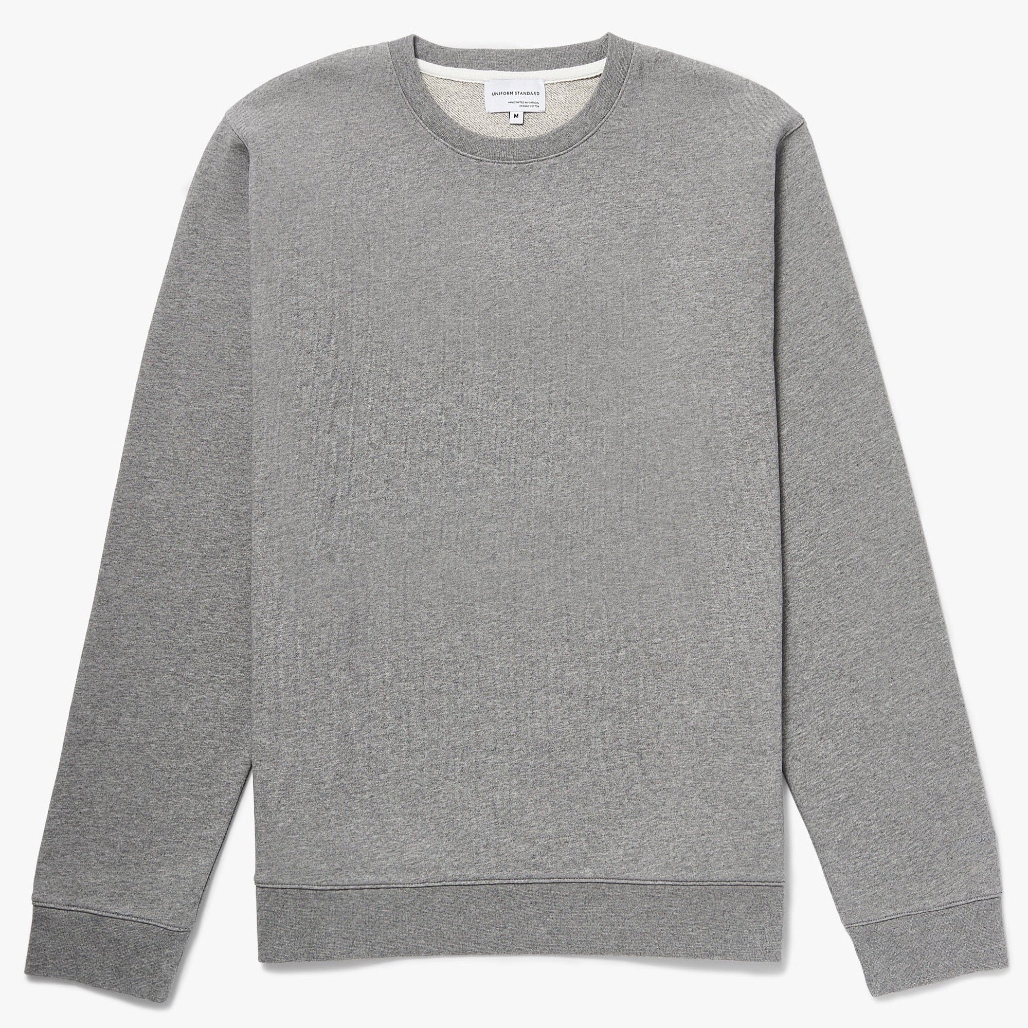 Organic Cotton Fleece Sweatshirt Grey Melange