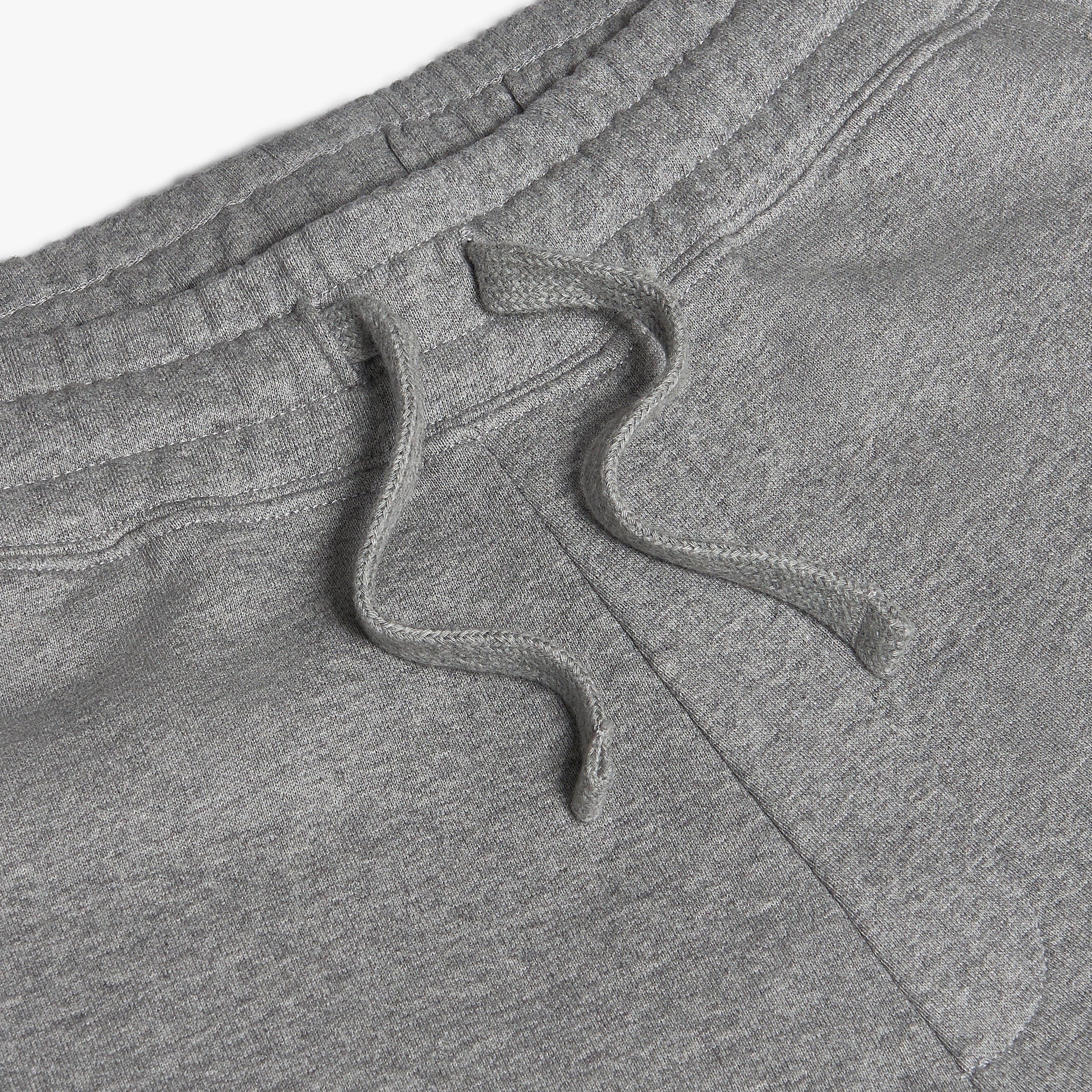 Organic Fleece Cotton Sweatpants Grey Melange