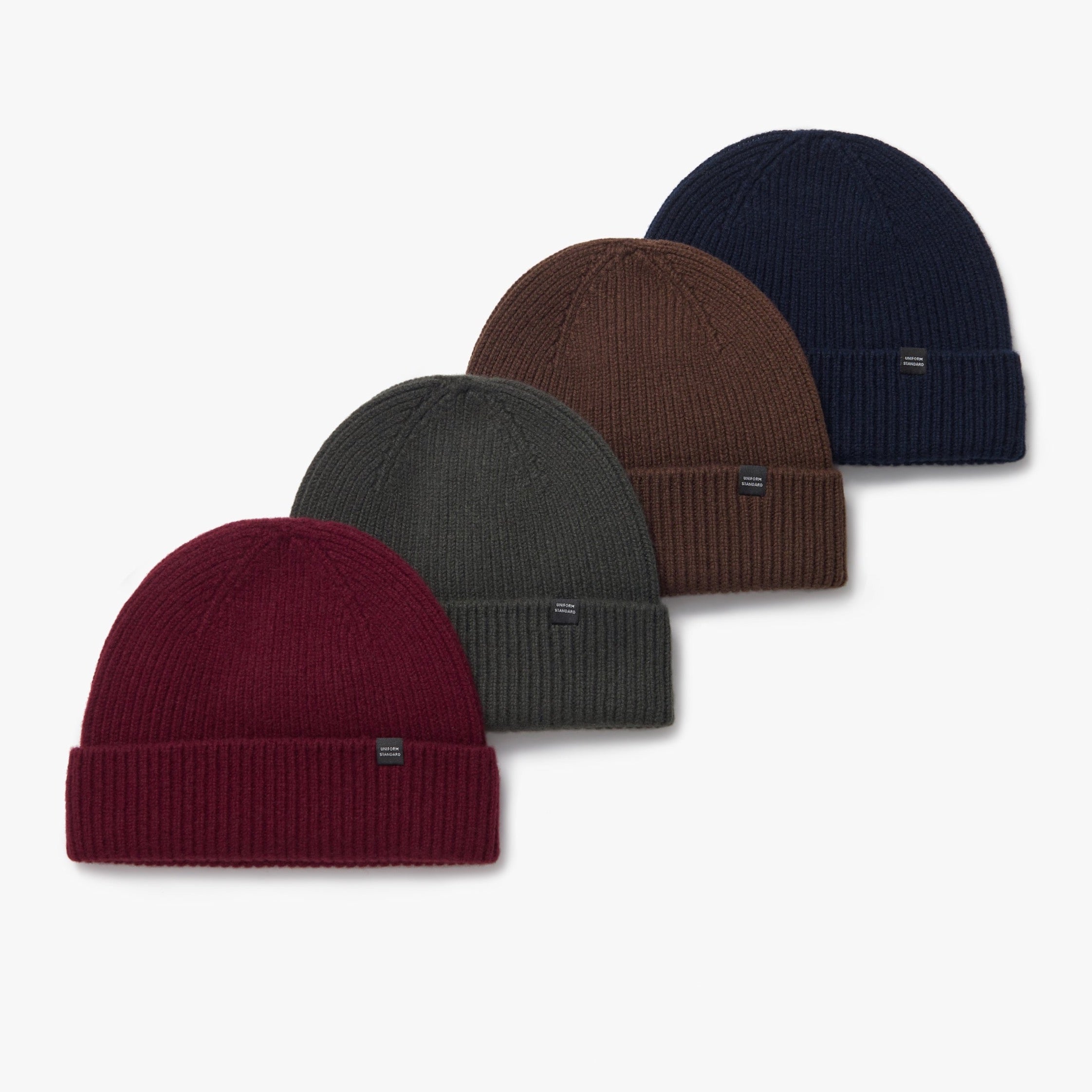 Merino Wool Rib Beanie Navy