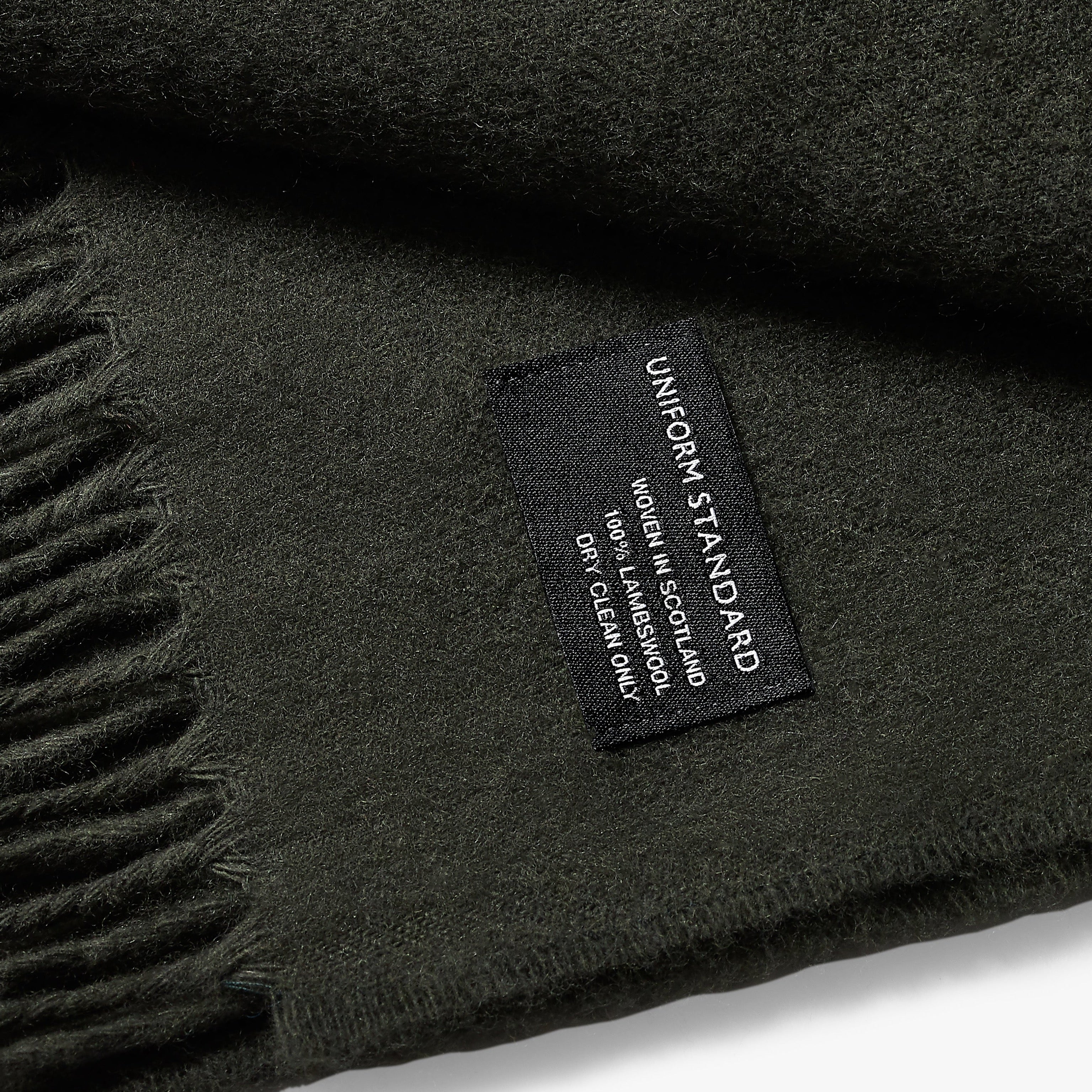 Merino Wool Woven Scarf Military