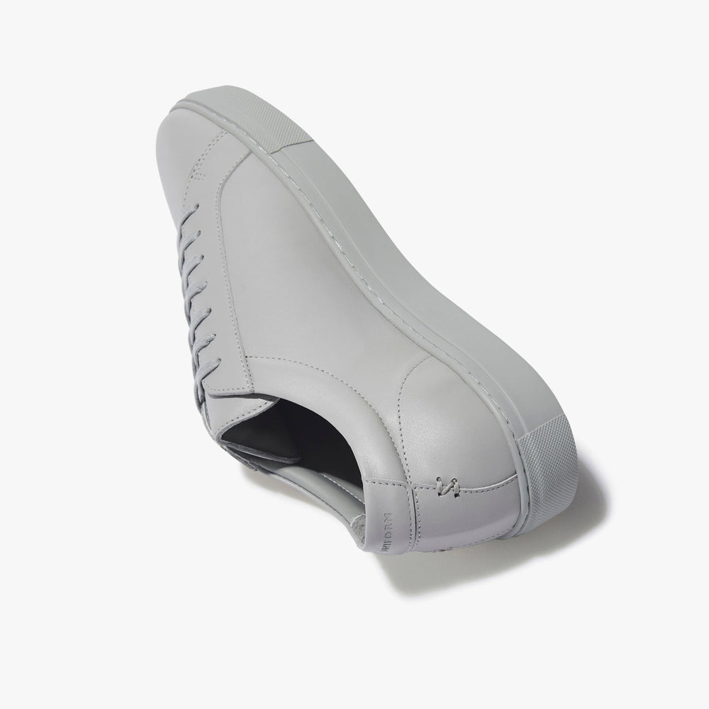 Uniform Standard Men's Series 1 minimalist leather sneaker in Grey handcrafted in Portugal