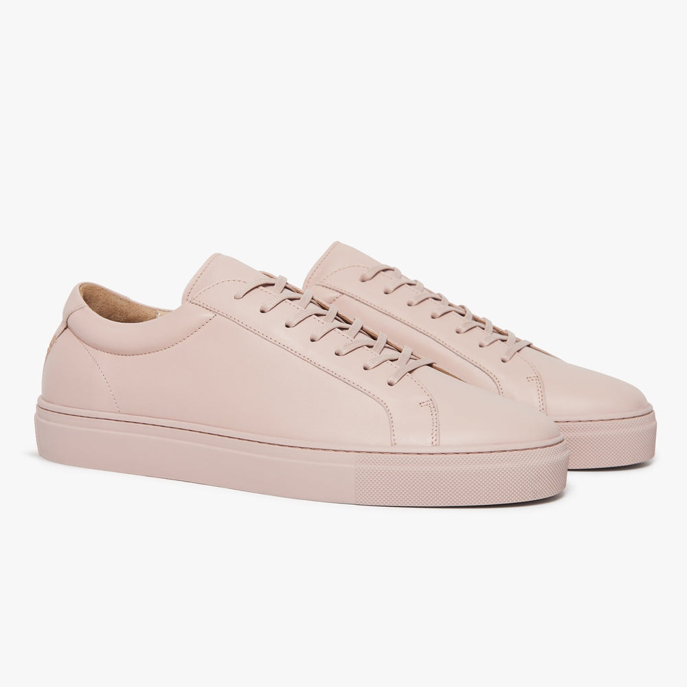Uniform Standard Men's Series 1 minimalist leather sneaker in Pink handcrafted in Portugal