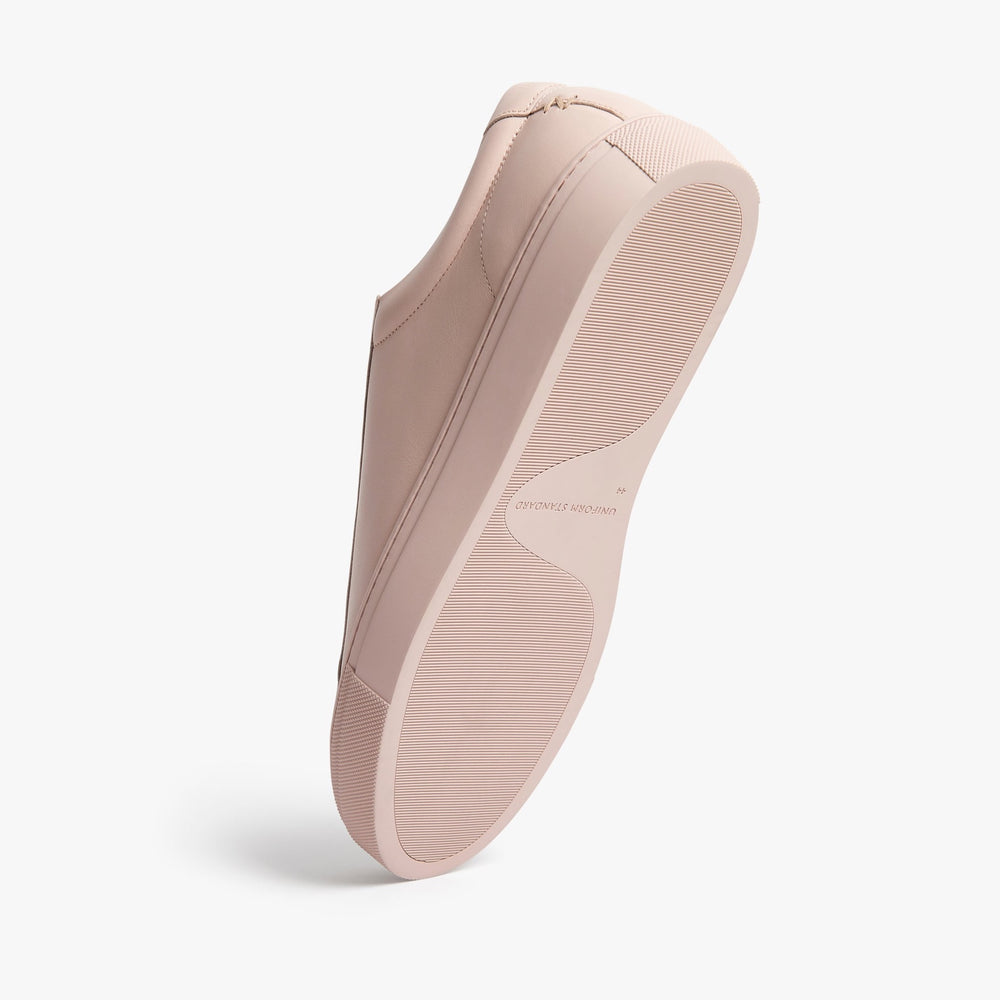 Uniform Standard Men's Series 1 minimalist leather sneaker in Pink handcrafted in Portugal