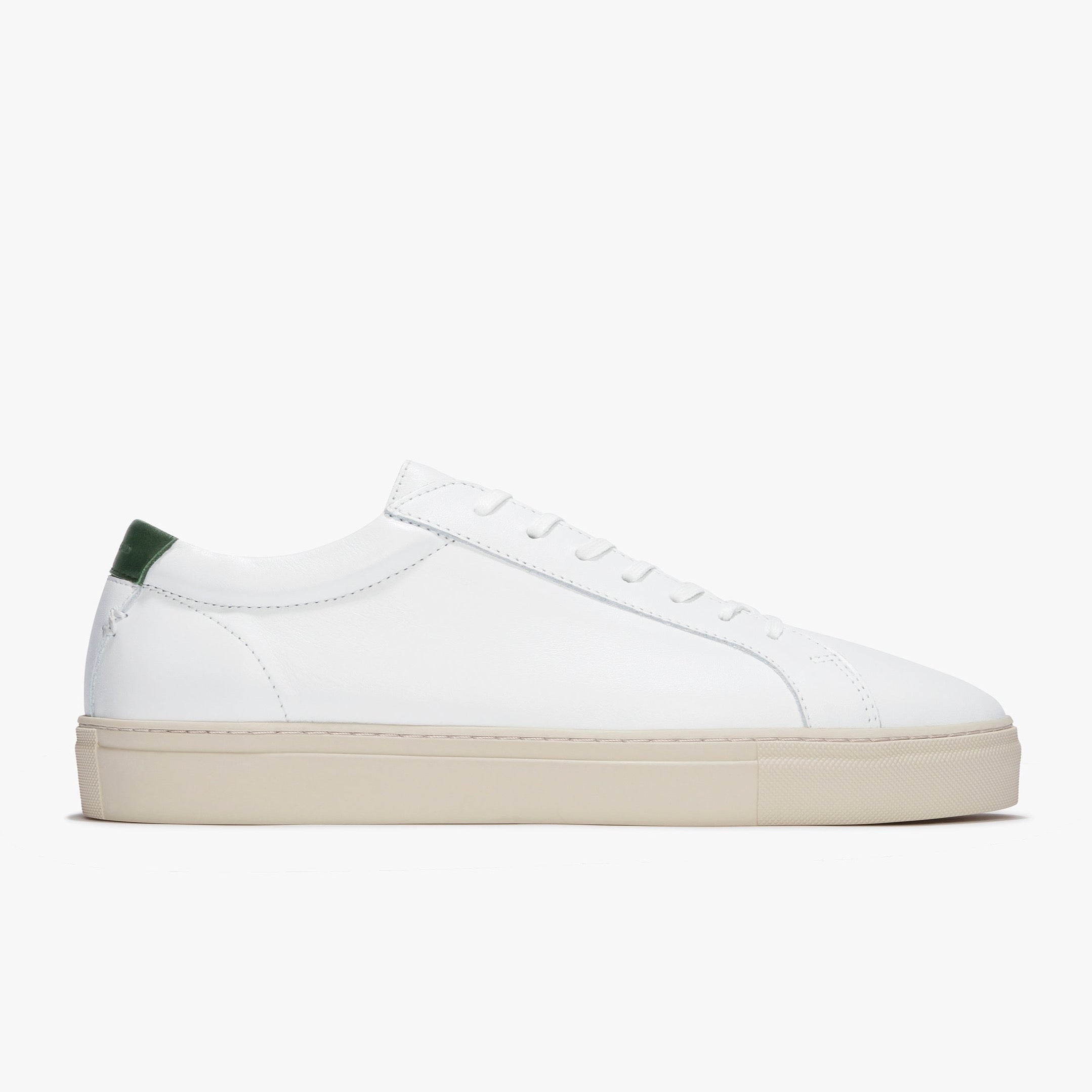 Series 1 White Vintage Green Leather Mens