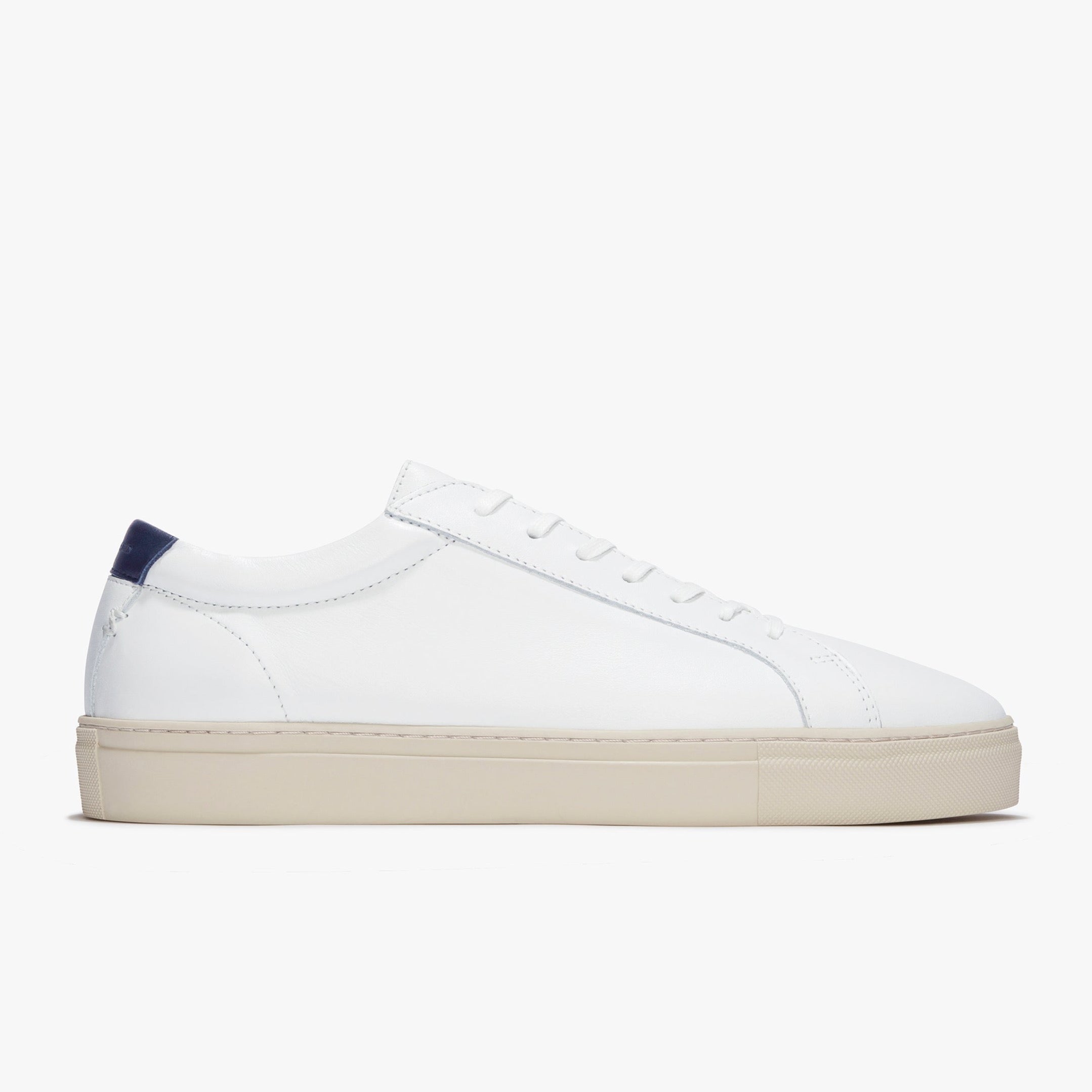 Series 1 White Vintage Navy Leather Mens