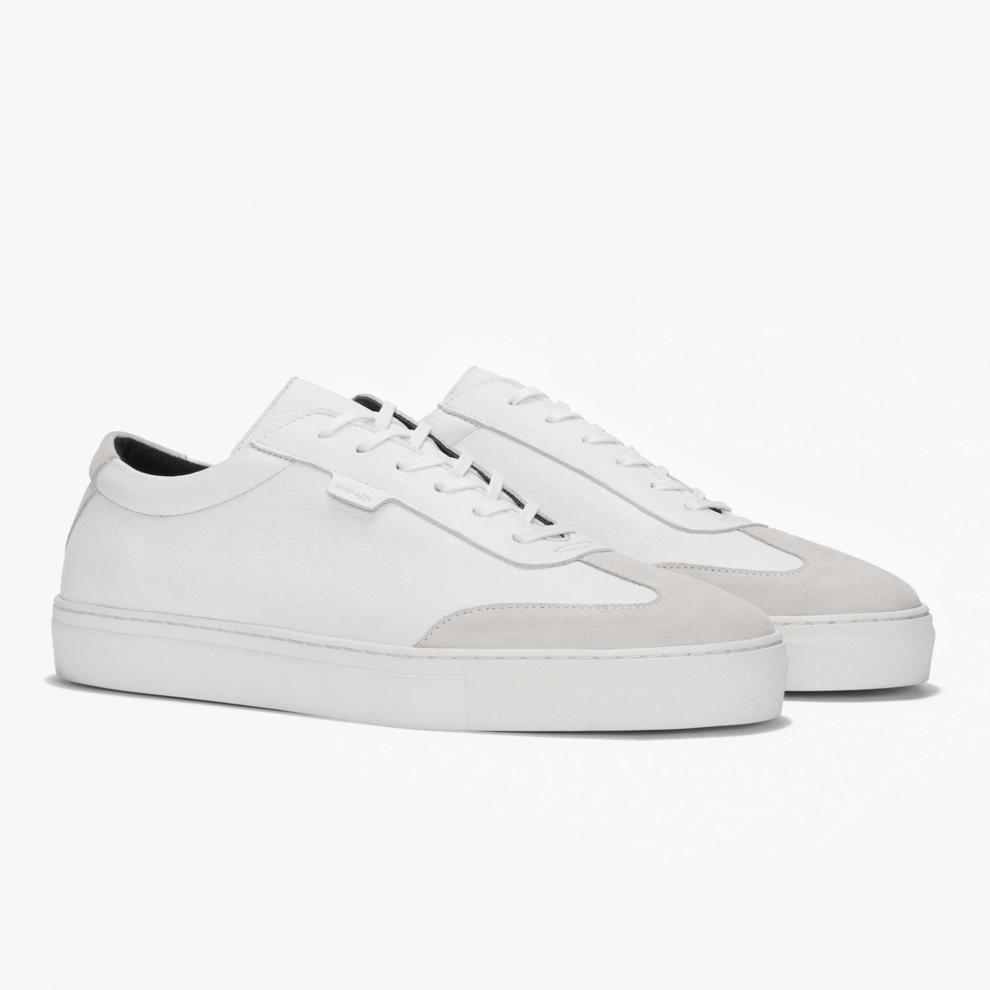 Series 3 White Tumbled Leather Mens