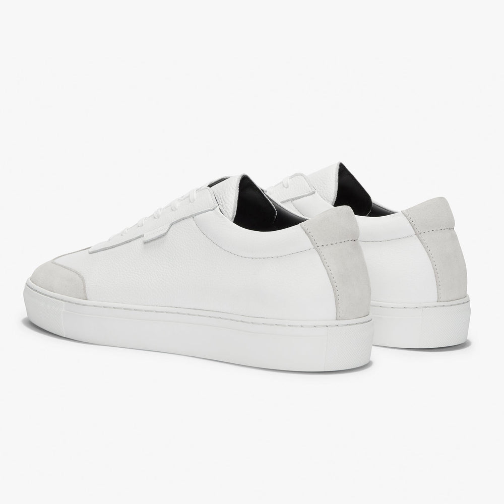 Uniform Standard Men's Series 3 minimalist leather sneaker in White handcrafted in Portugal