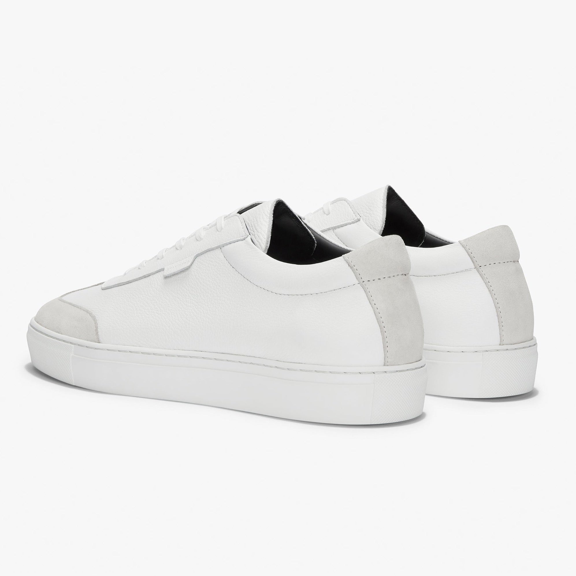 Series 3 White Tumbled Leather Mens