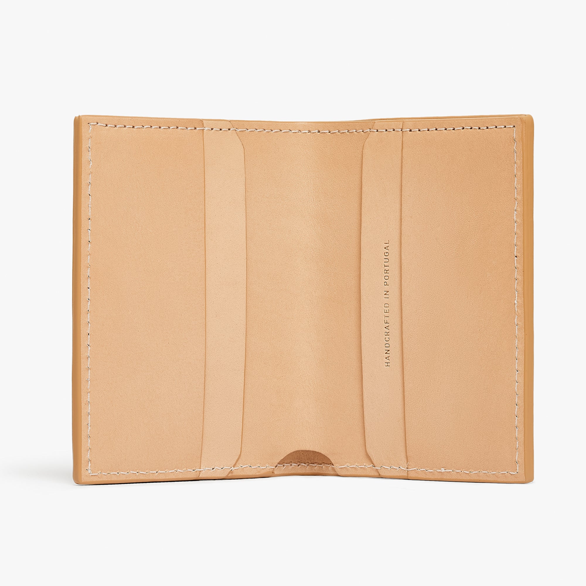 Leather Bill Fold Wallet Natural