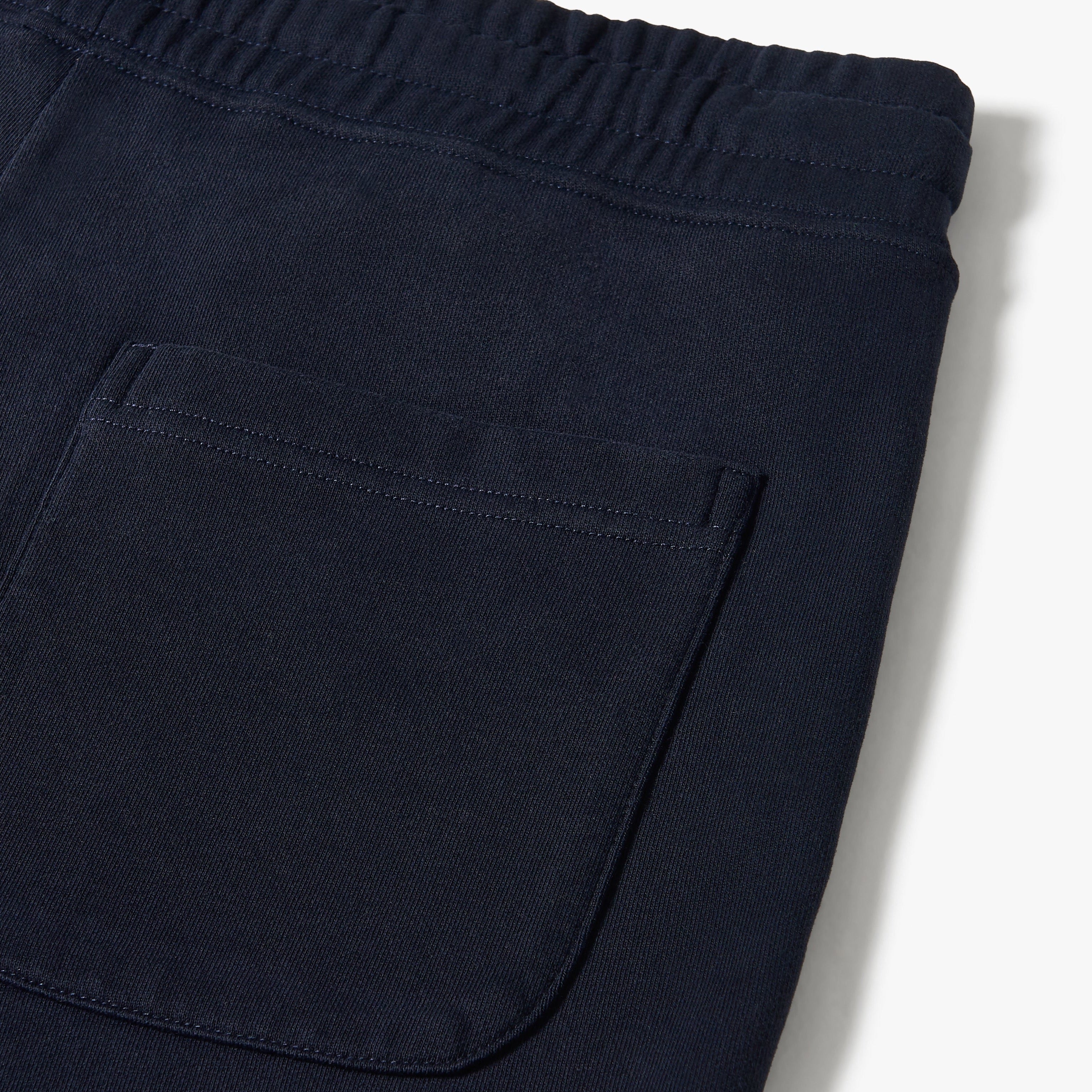 Organic Cotton Fleece Shorts Navy