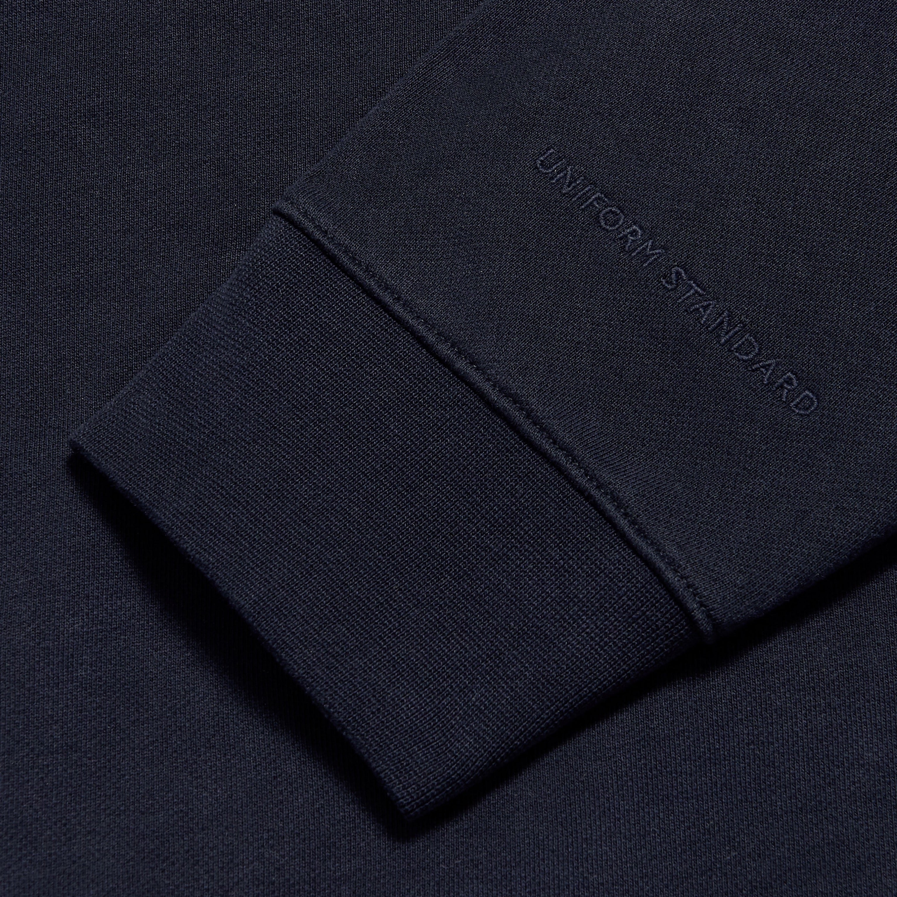 Organic Cotton Fleece Sweatshirt Navy