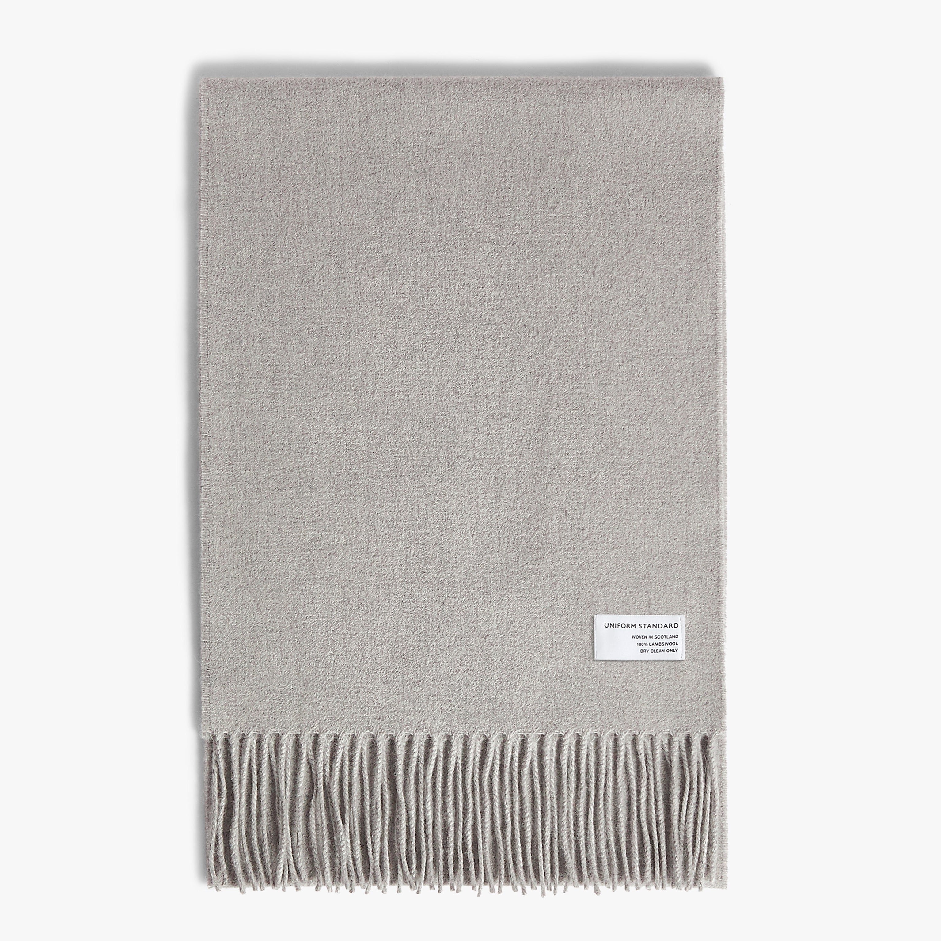 Merino Wool Woven Scarf Ghost Melange