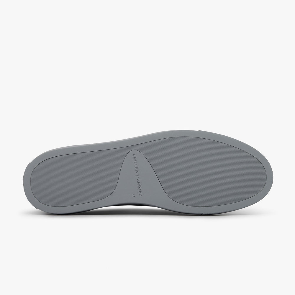Uniform Standard Men's Series 1 minimalist leather sneaker in Grey handcrafted in Portugal