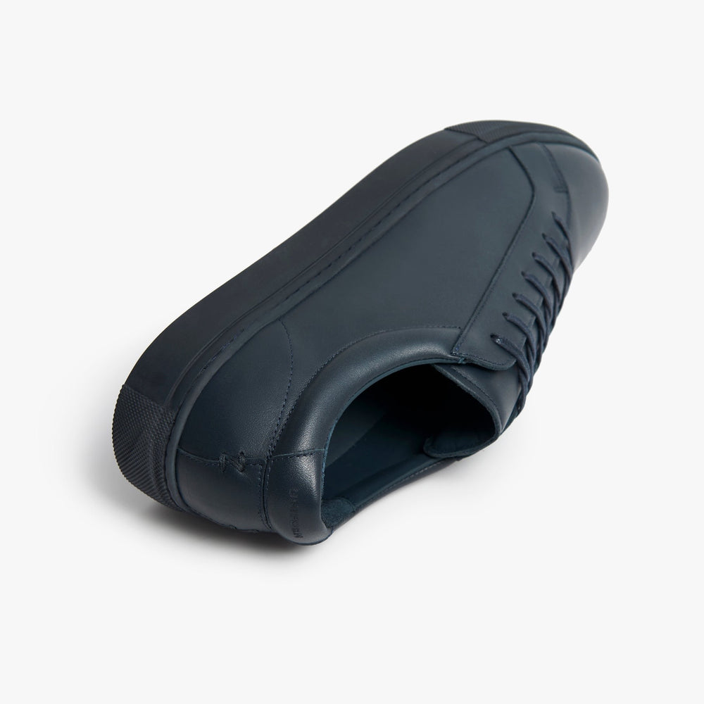 Uniform Standard Men's Series 1 minimalist leather sneaker in Blue handcrafted in Portugal