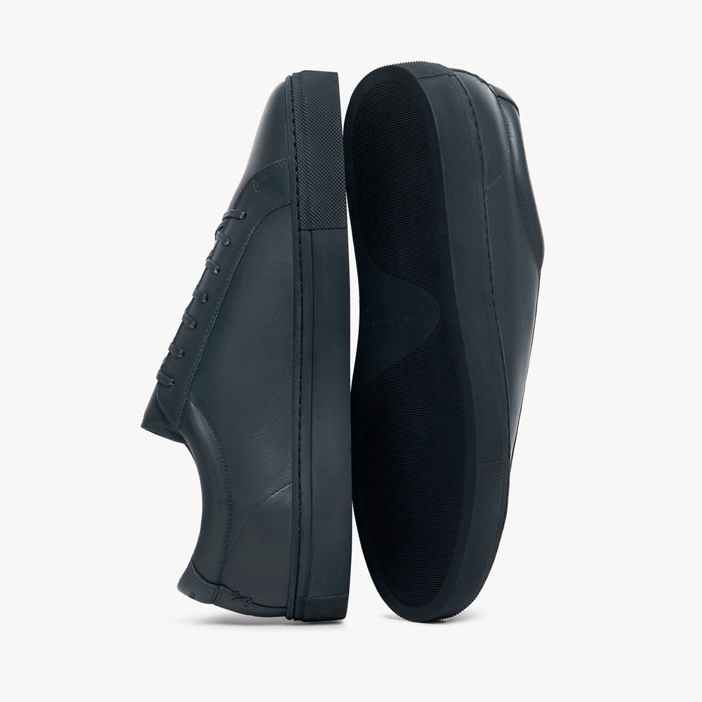 Uniform Standard Men's Series 1 minimalist leather sneaker in Blue handcrafted in Portugal