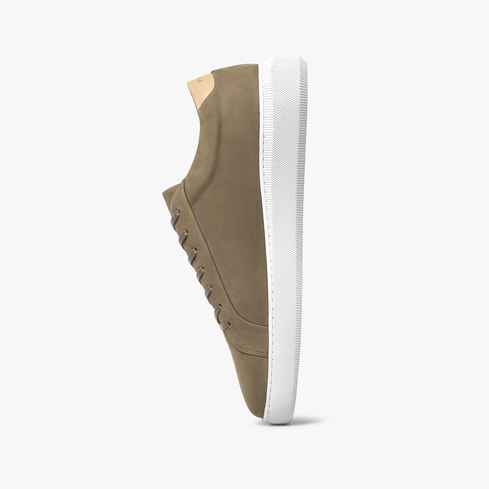 Uniform Standard Men's Series 8 minimalist nubuck leather sneaker in Brown handcrafted in Portugal