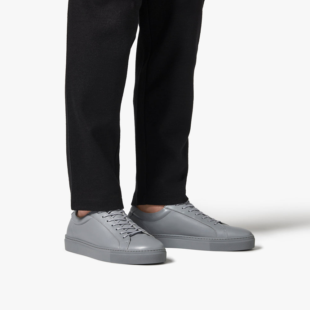 Uniform Standard Men's Series 1 minimalist leather sneaker in Grey handcrafted in Portugal