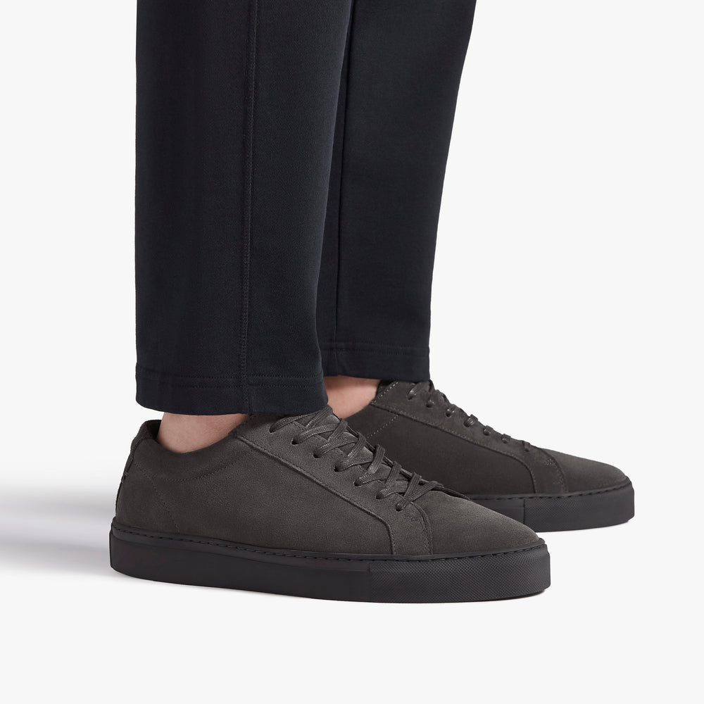Uniform Standard Men's Series 1 minimalist suede sneaker in Grey handcrafted in Portugal