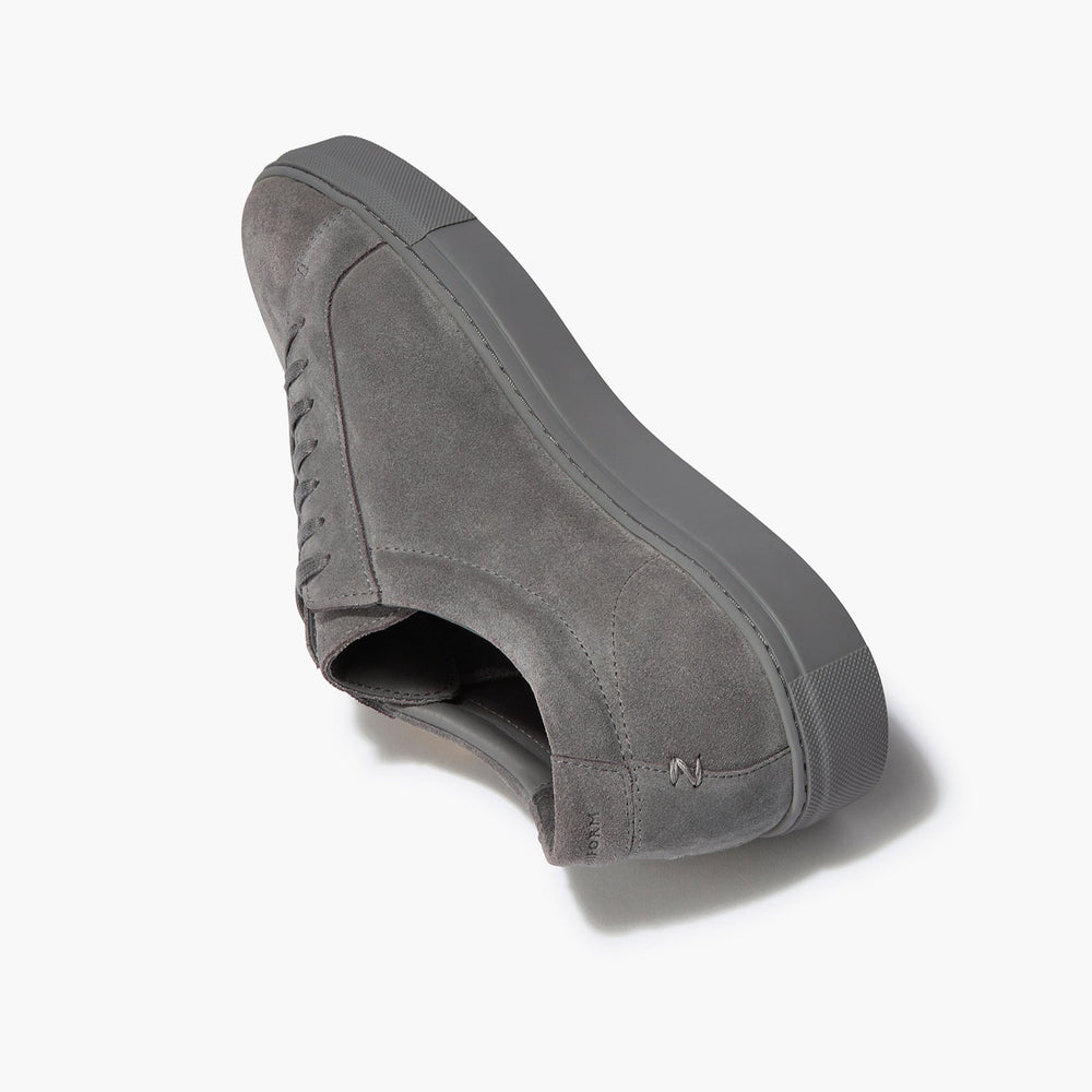 Uniform Standard Men's Series 1 minimalist suede sneaker in Grey handcrafted in Portugal
