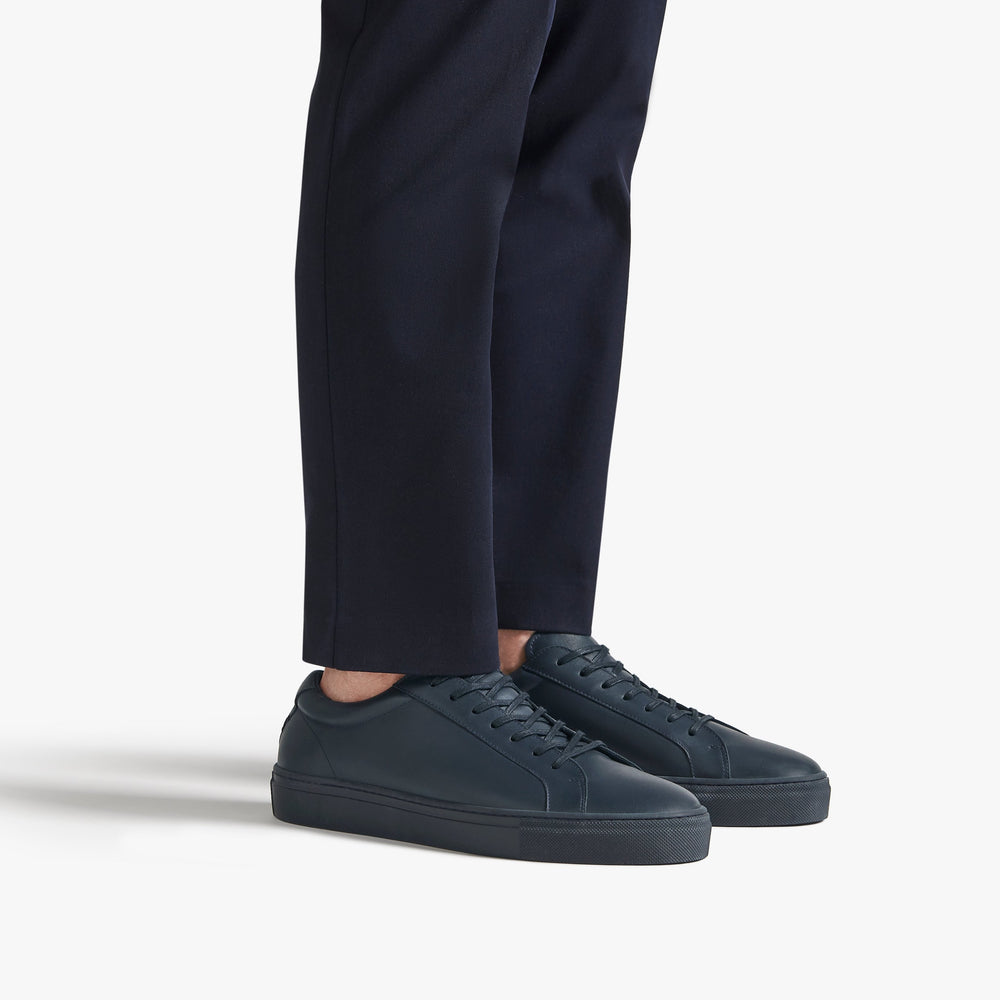 Uniform Standard Men's Series 1 minimalist leather sneaker in Blue handcrafted in Portugal