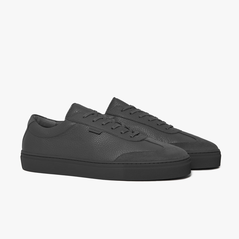 Uniform Standard Men's Series 3 minimalist leather sneaker in Grey handcrafted in Portugal
