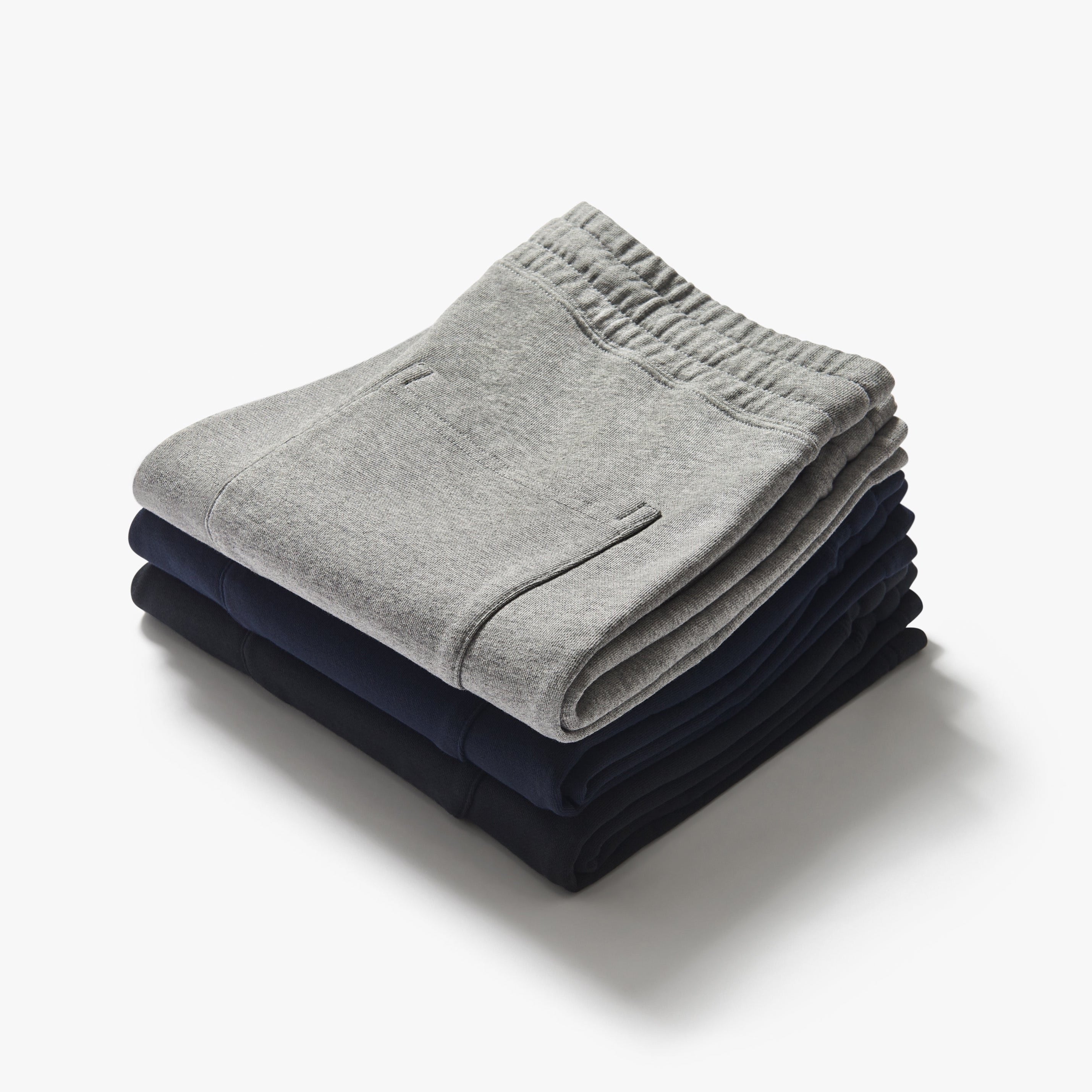 Organic Cotton Fleece Shorts Navy