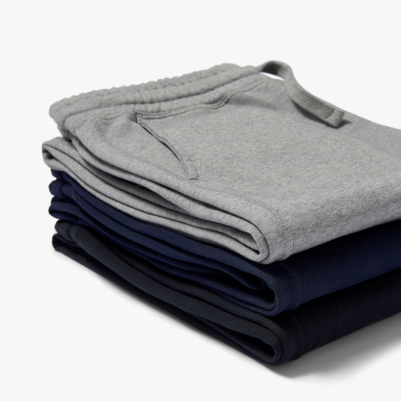 Organic Cotton Fleece Sweatpants Black