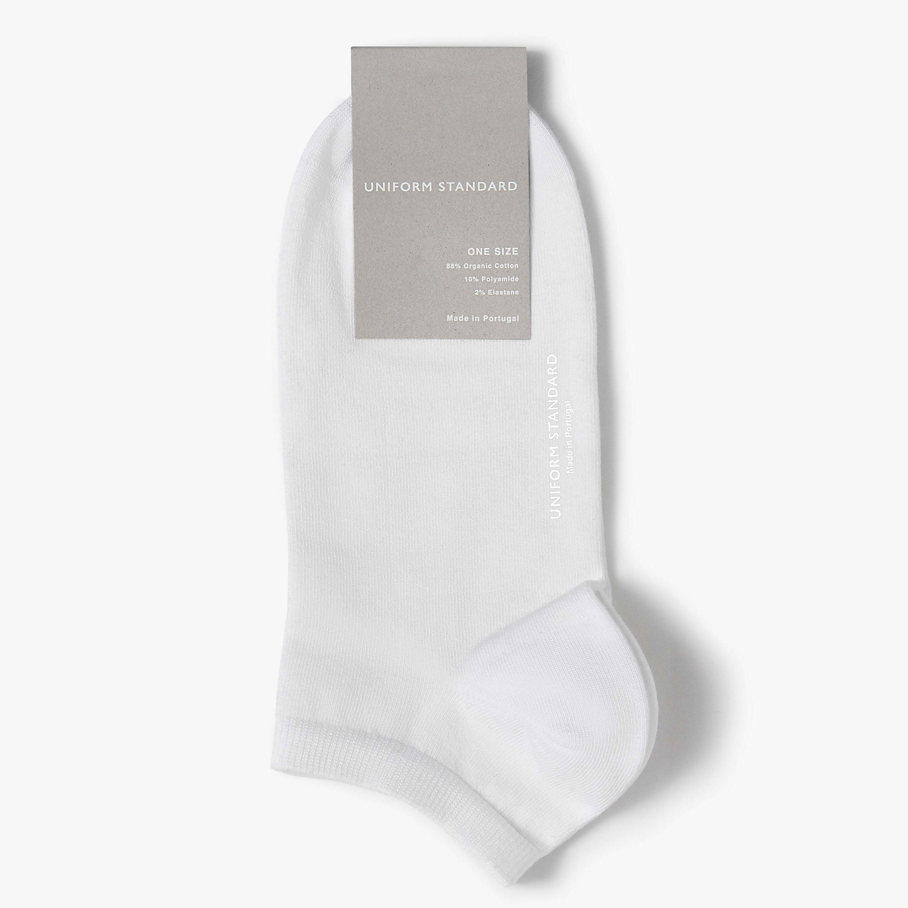 Organic Sneaker Sock White Mens