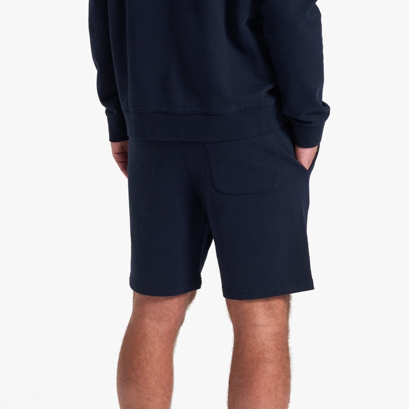 Uniform Standard Men's minimalist shorts in Blue designed in East London