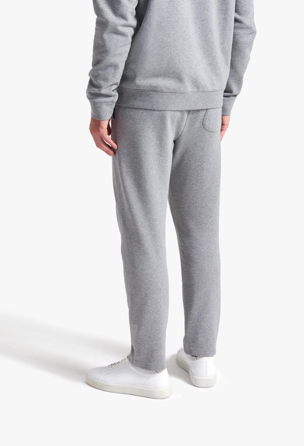 Organic Cotton Sweatpants Grey Melange - UNIFORM STANDARD