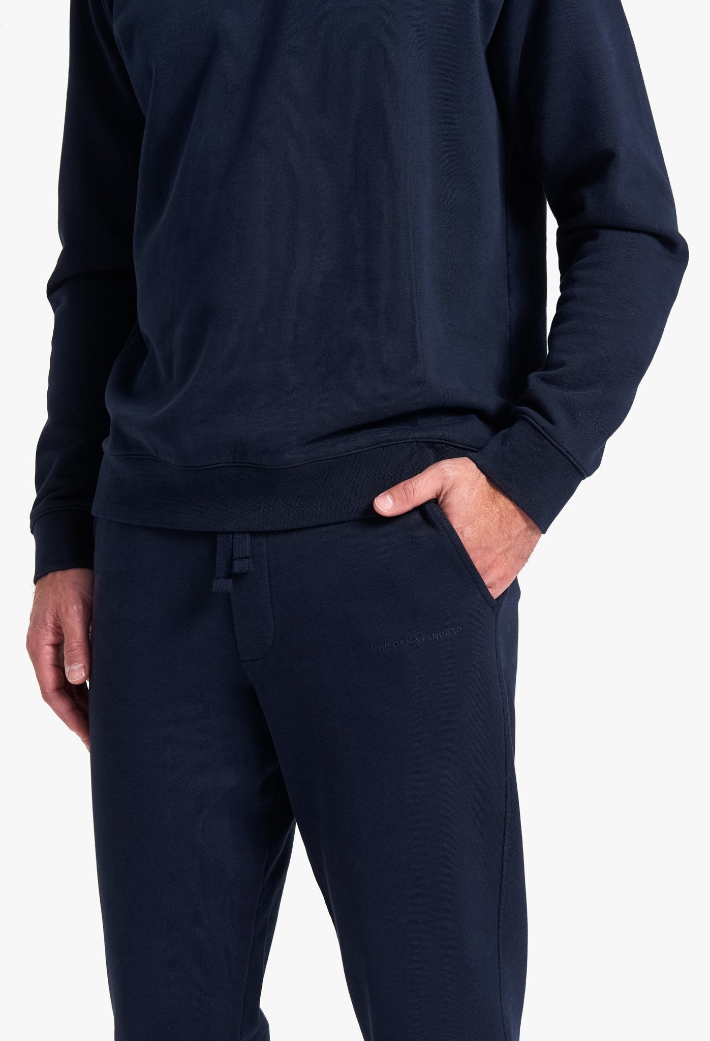 Organic Cotton Sweatpants Navy - UNIFORM STANDARD