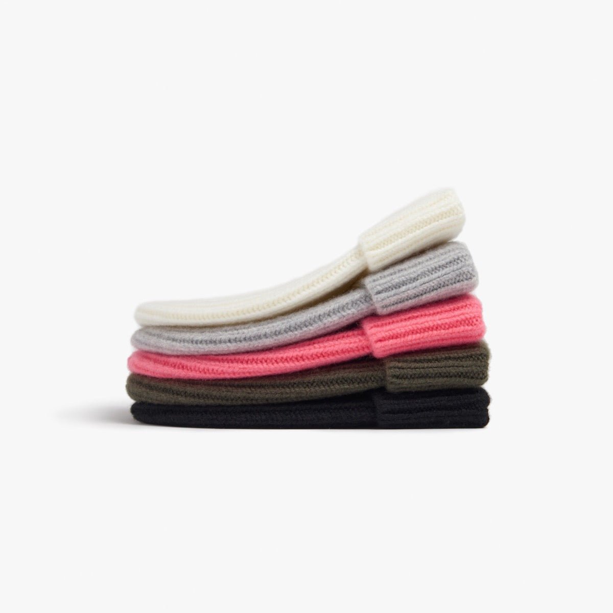 Short Merino Wool Rib Beanie Moss - UNIFORM STANDARD