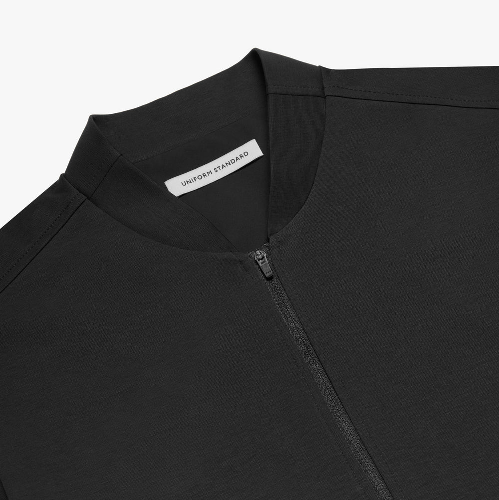Uniform Standard Men's minimalist jacket in Black designed in East London