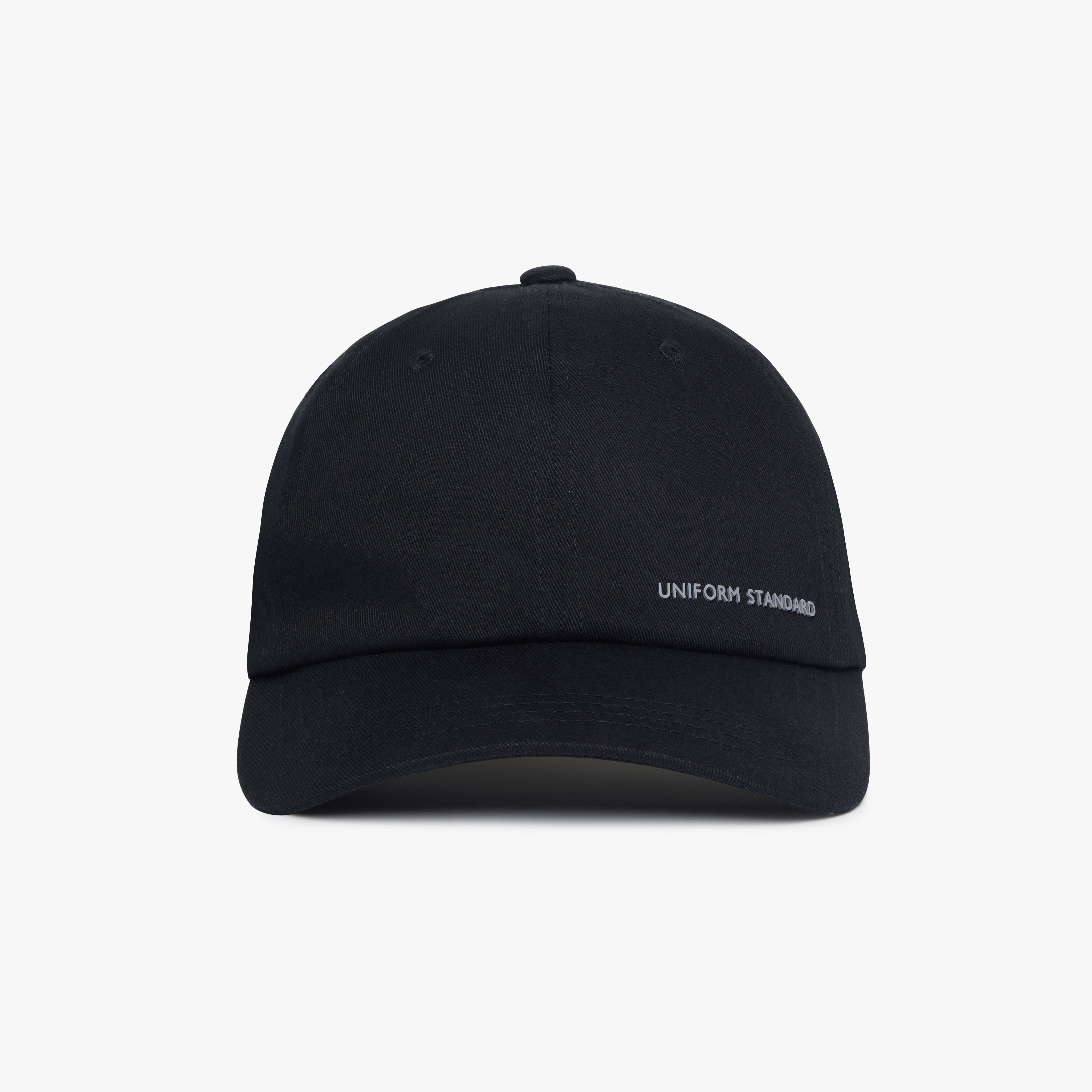 6-Panel Organic Cotton Baseball Cap Black