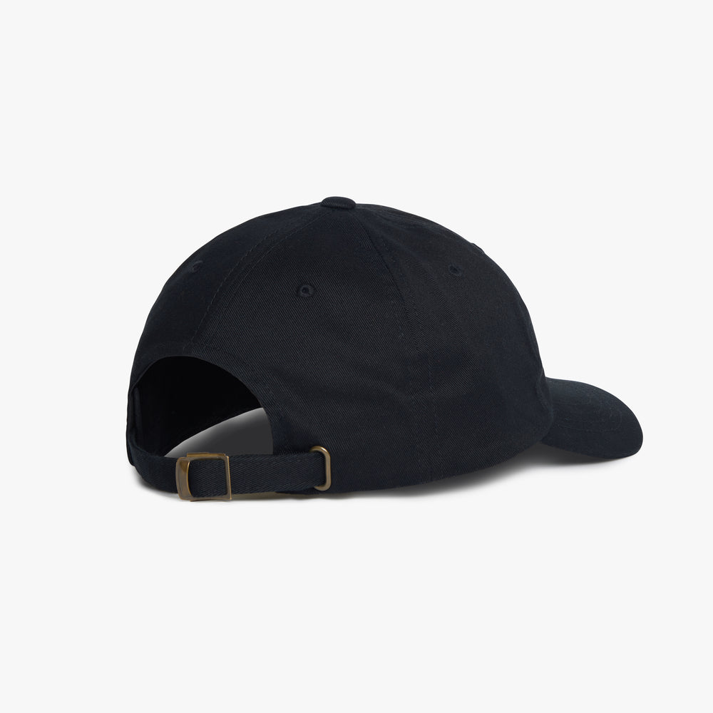 Uniform Standard minimalist cap in Black designed in East London
