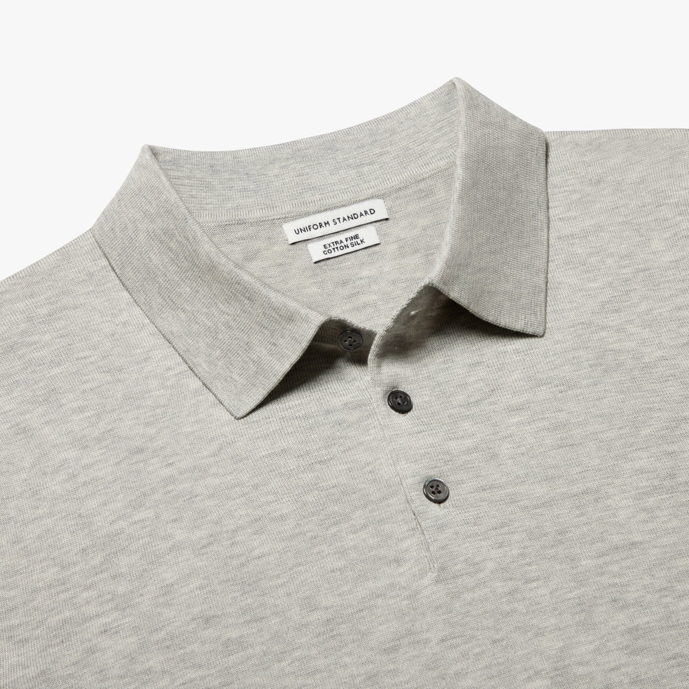 Uniform Standard Men's merino wool knitwear in Grey designed in East London