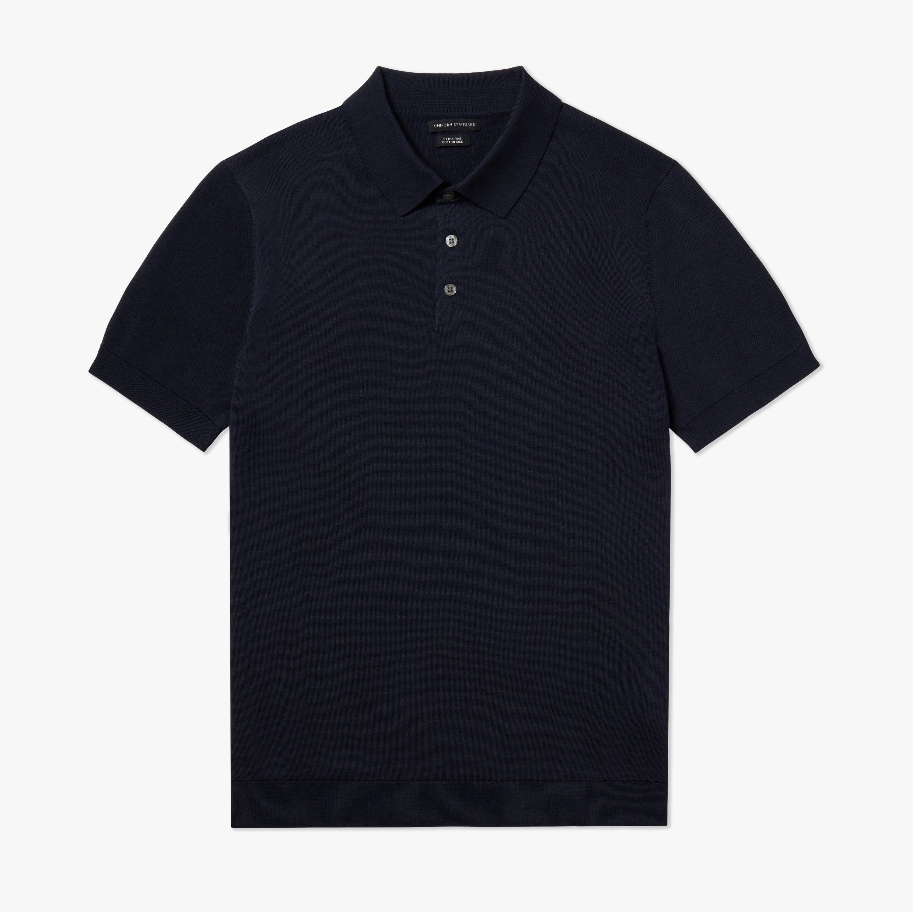 SS button polo navy 