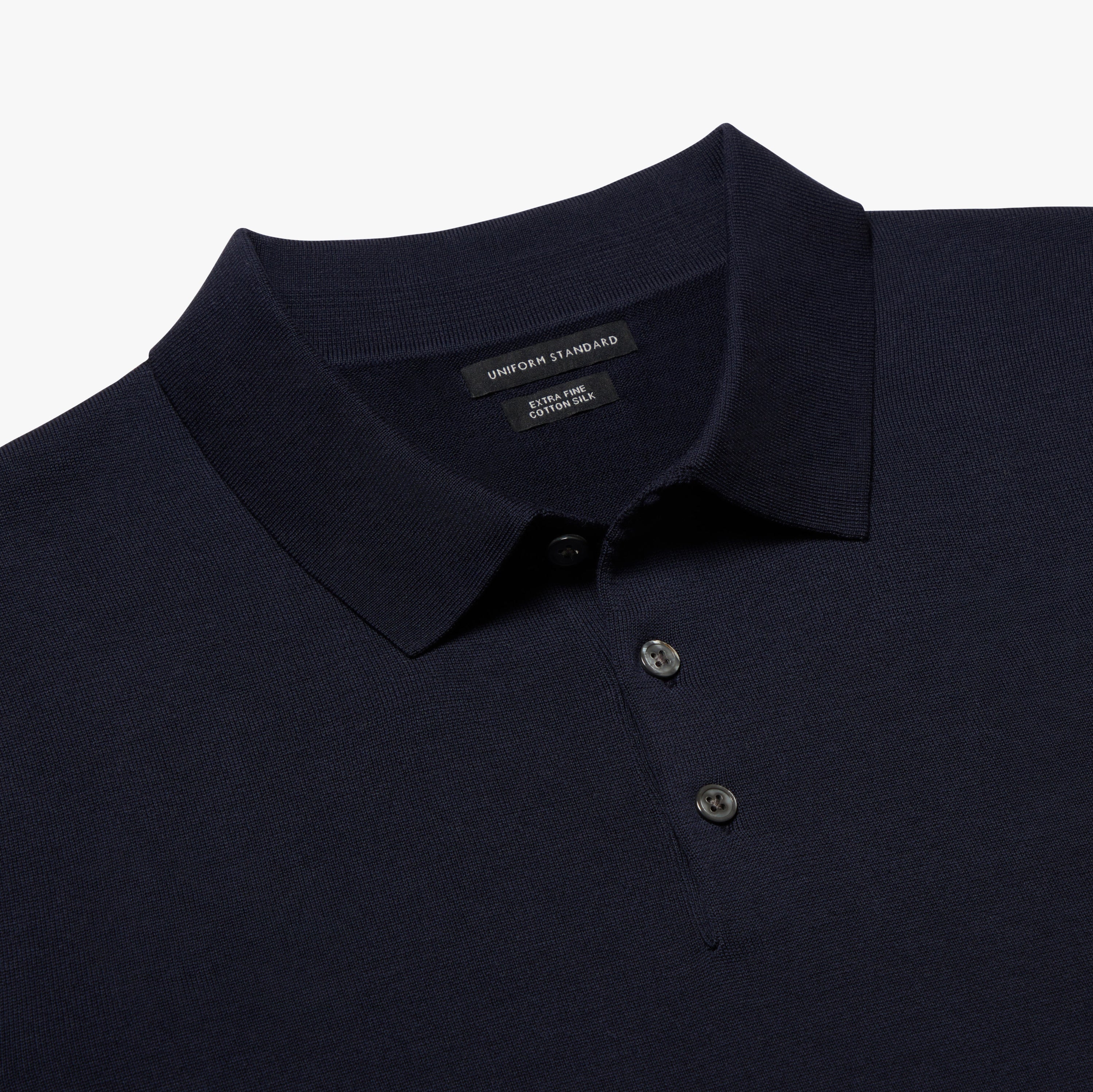 SS button polo navy 