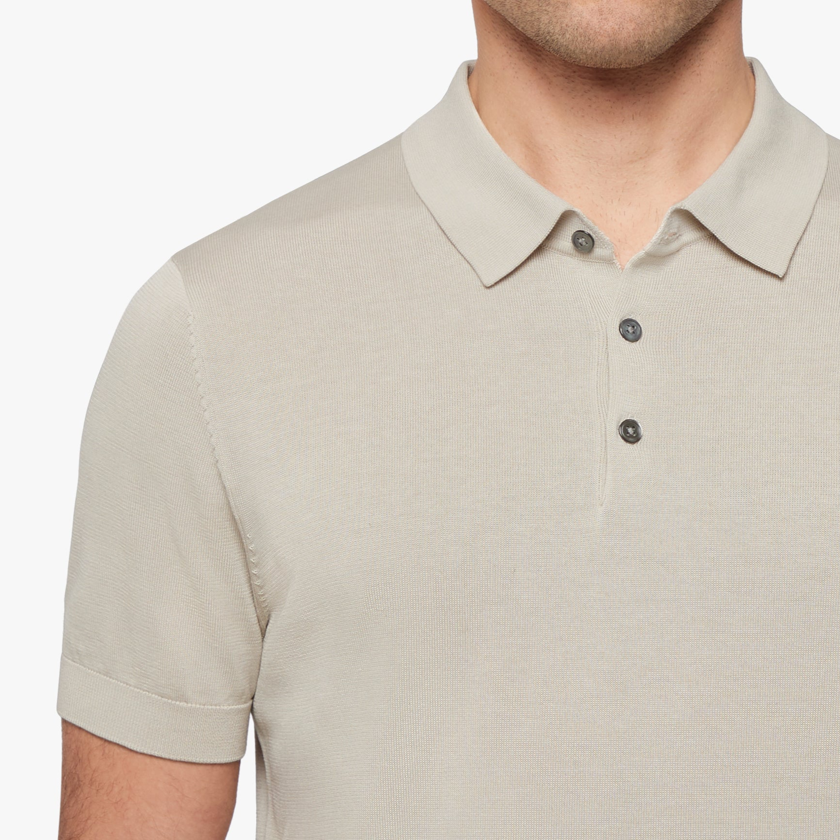 Button Polo Oyster