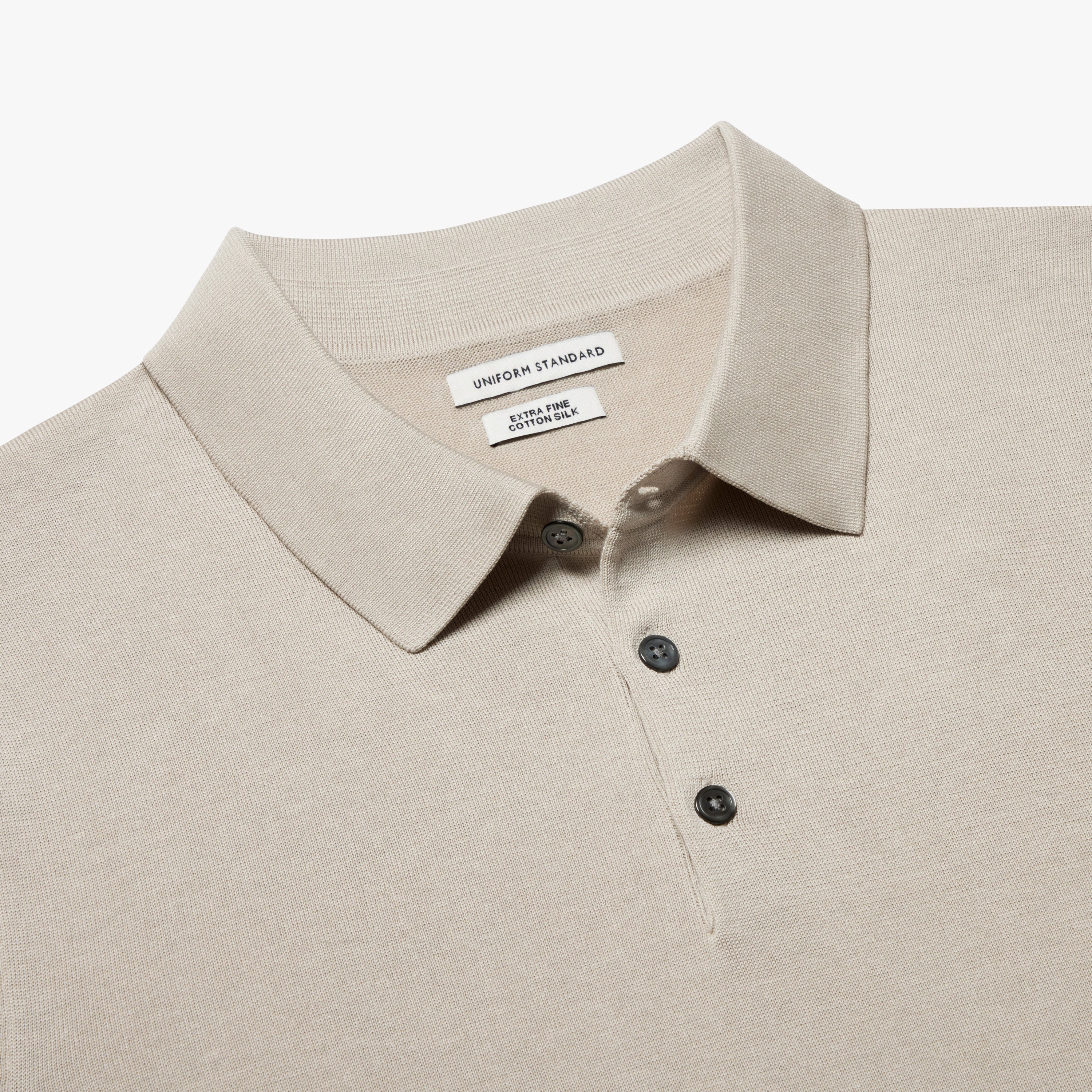 SS Button Polo Oyster Mens 