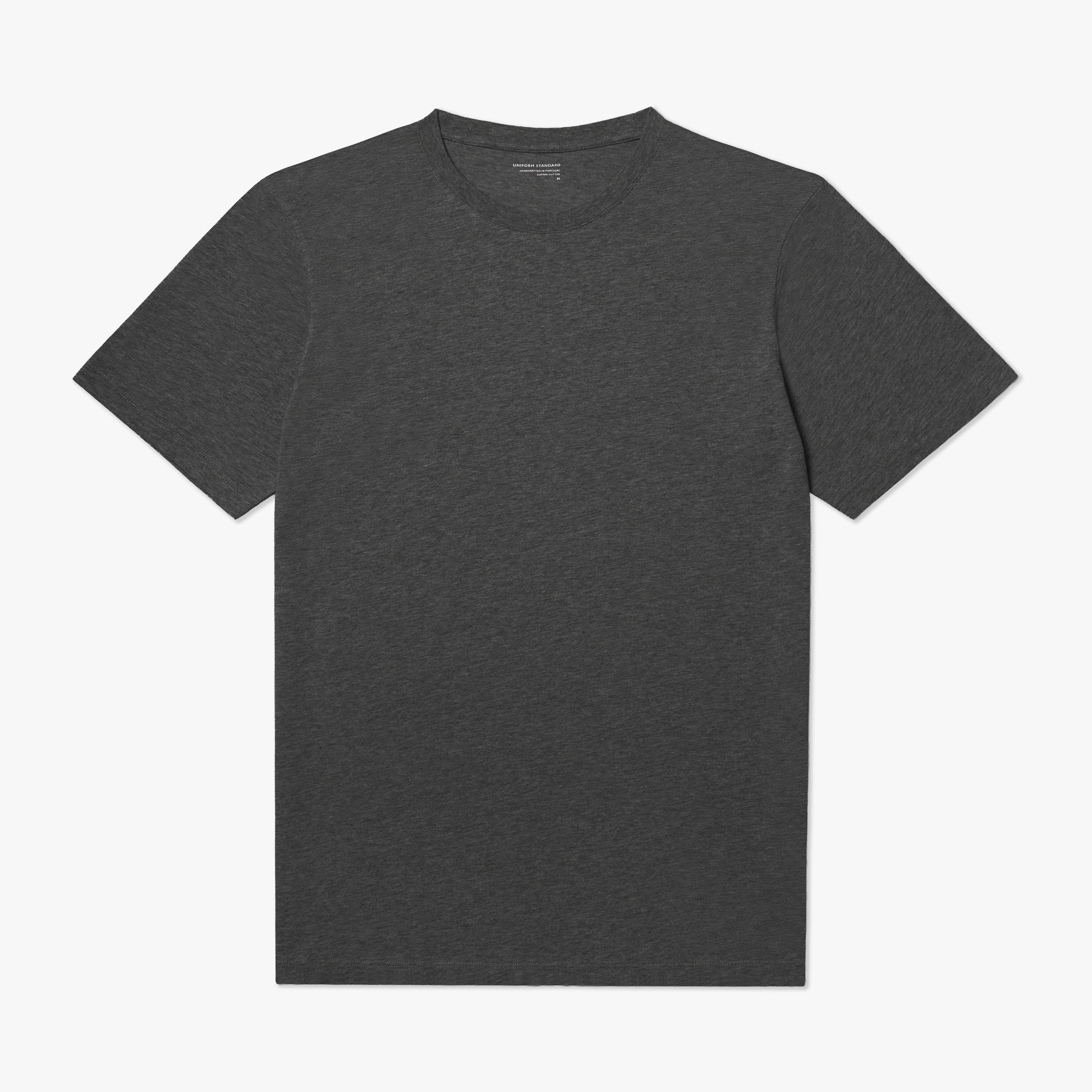 Supima® Cotton T-Shirt Carbon Melange Mens