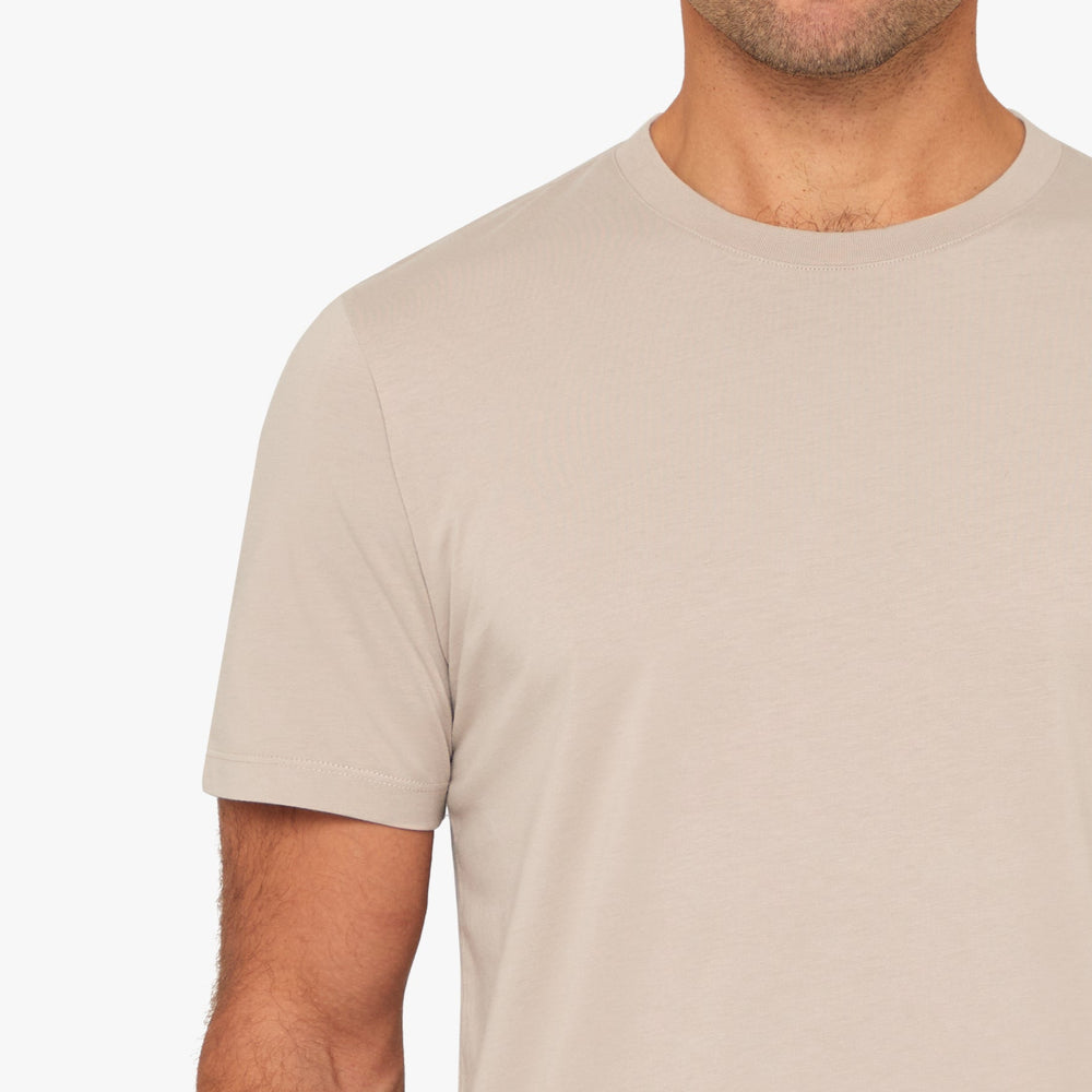 Uniform Standard Men's organic cotton minimalist t-shirt in Natural