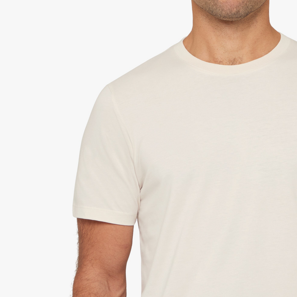Uniform Standard Men's organic cotton minimalist t-shirt in Natural