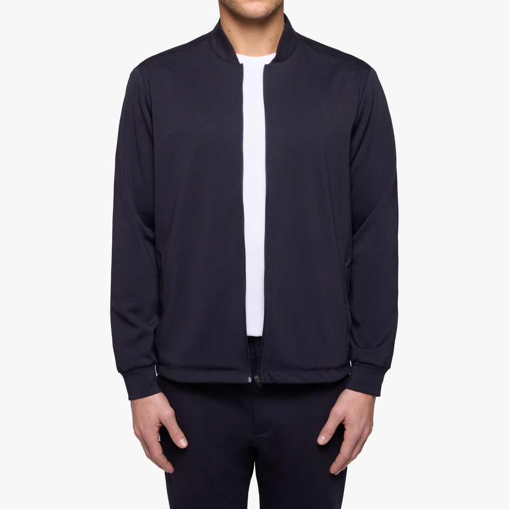 Uniform Standard Men's minimalist jacket in Blue designed in East London