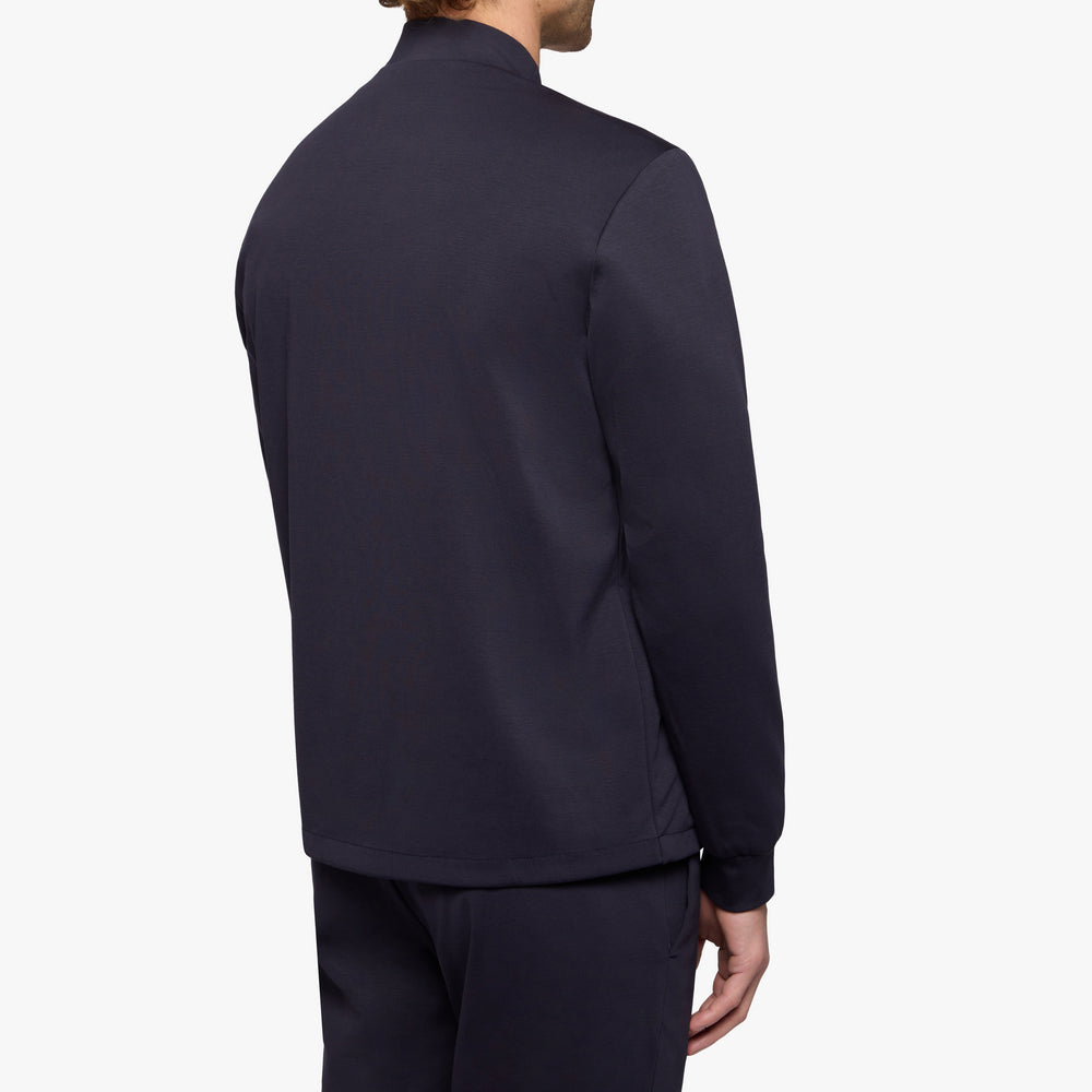 Uniform Standard Men's minimalist jacket in Blue designed in East London